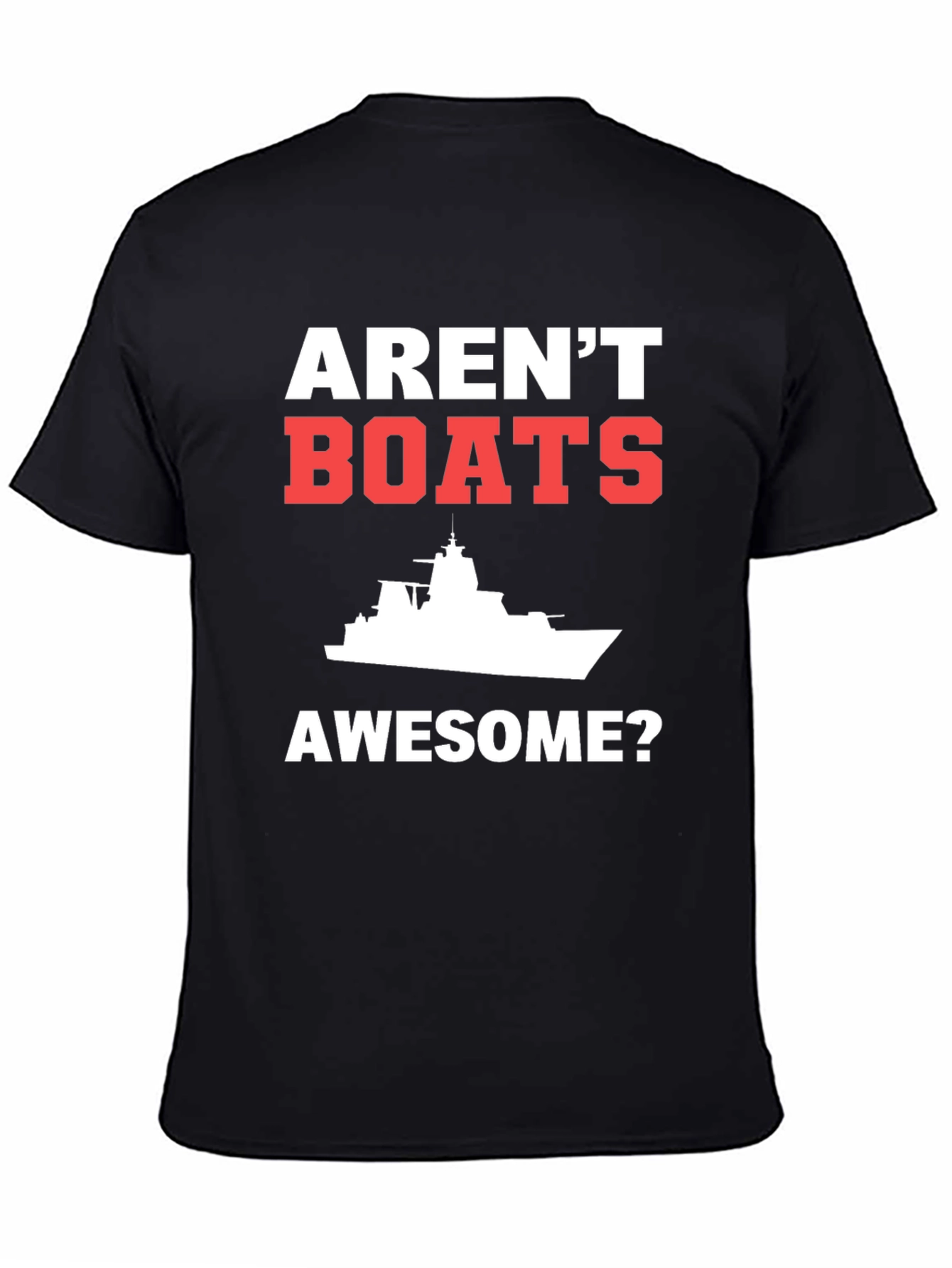Arent Boats Awesome? Mens Black T-Shirt