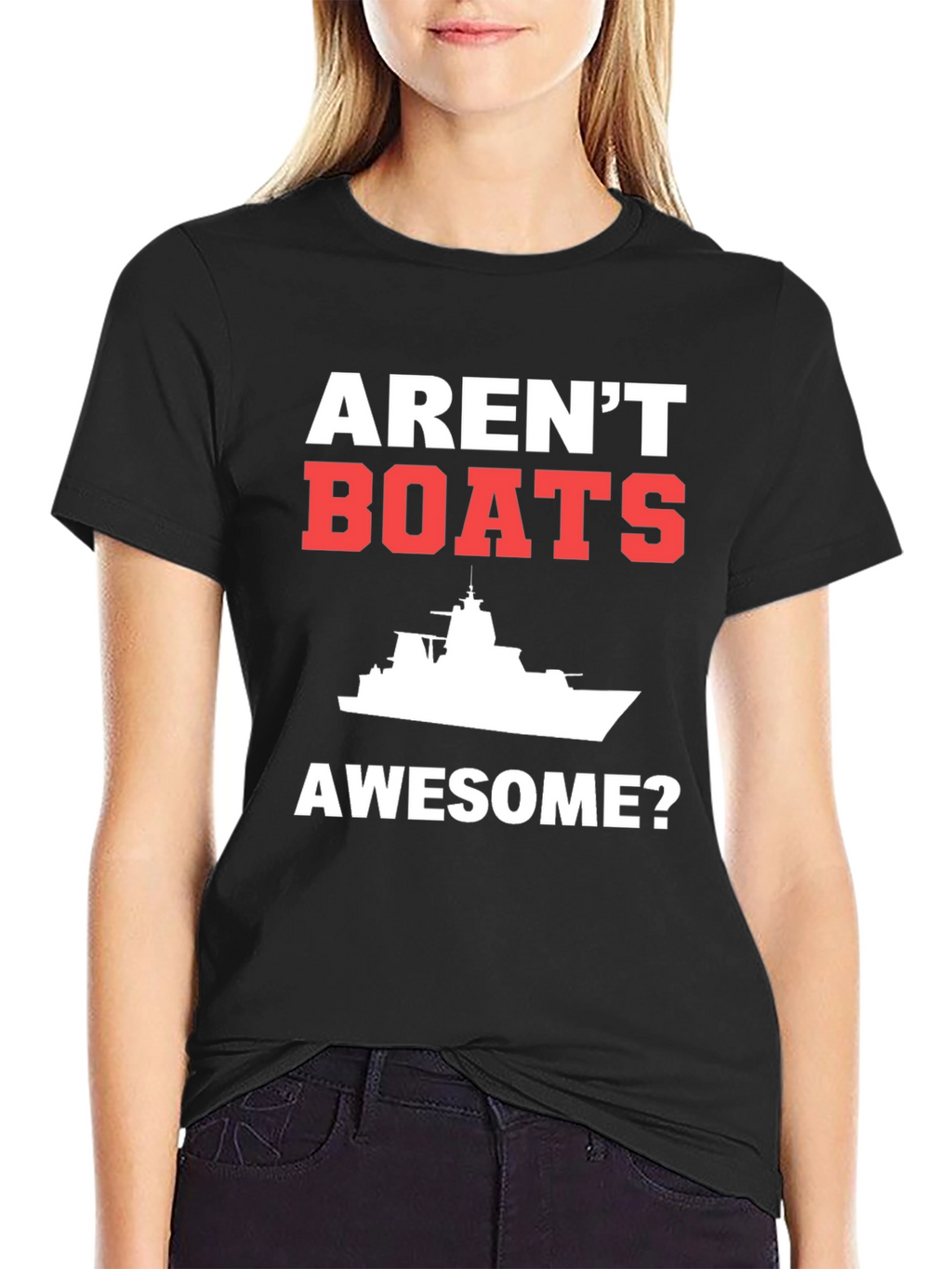 Arent Boats Awesome? Mens Black T-Shirt