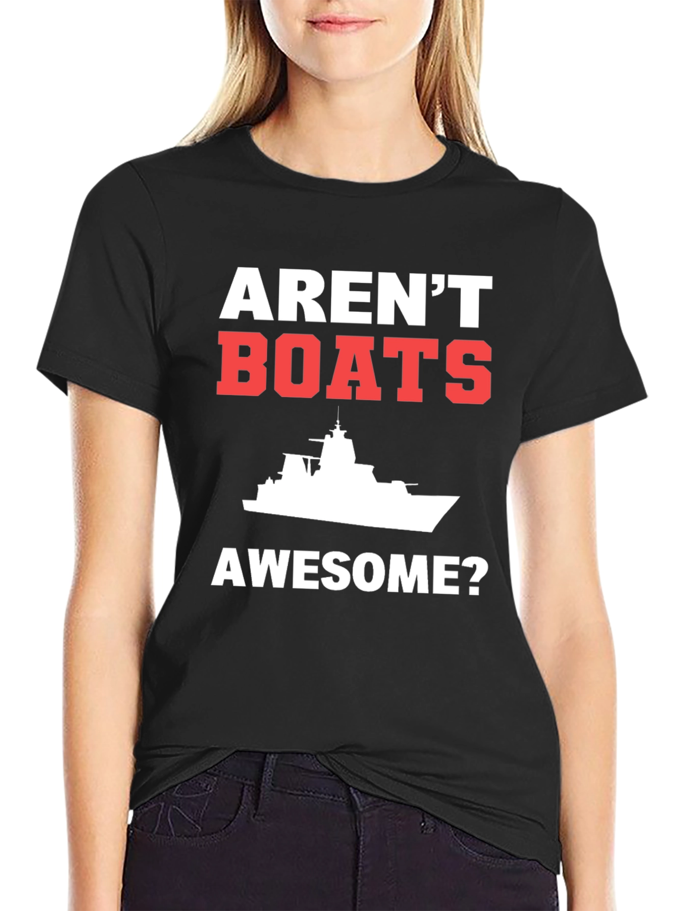 Arent Boats Awesome? Mens Black T-Shirt