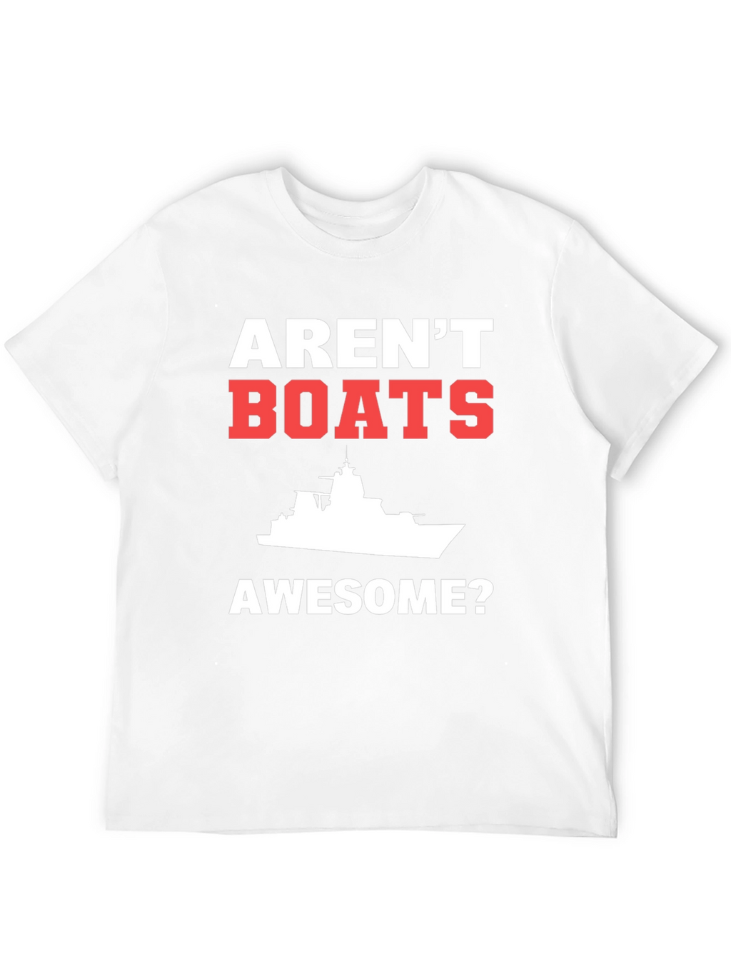 Arent Boats Awesome? Mens Black T-Shirt