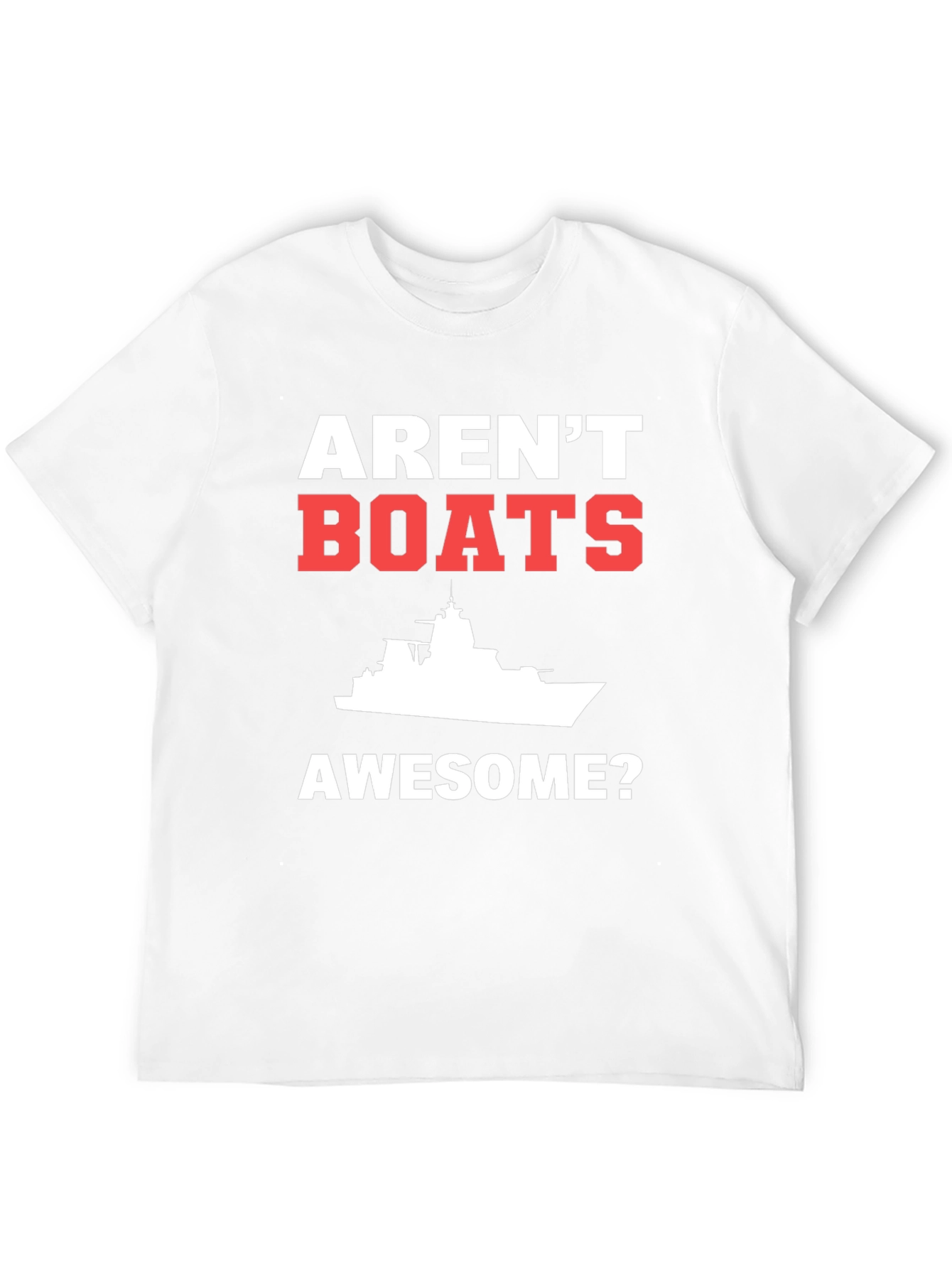 Arent Boats Awesome? Mens Black T-Shirt