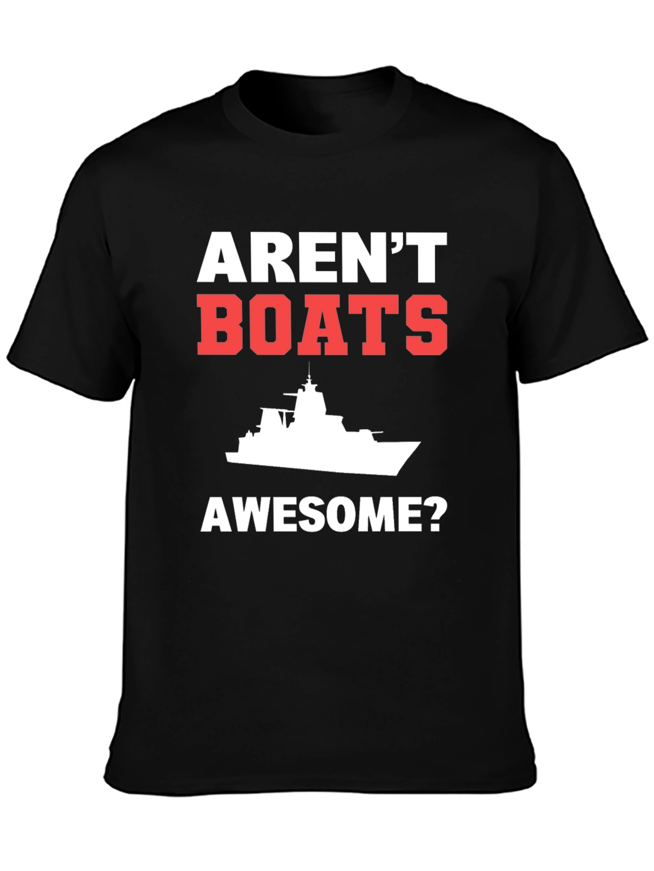 Arent Boats Awesome? Mens Black T-Shirt
