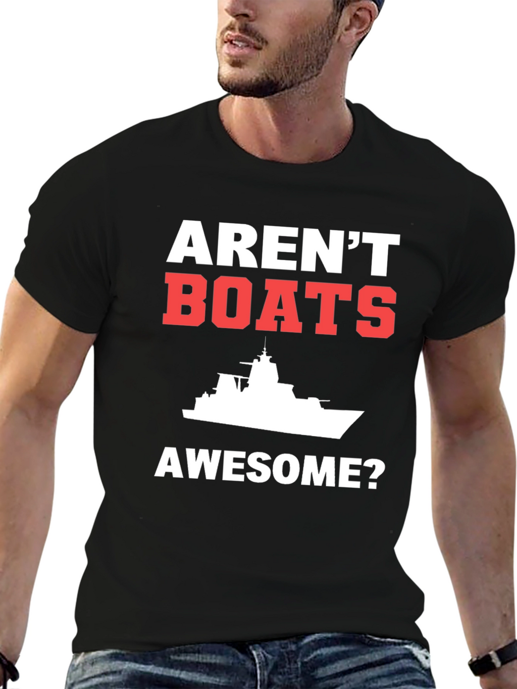 Arent Boats Awesome? Mens Black T-Shirt