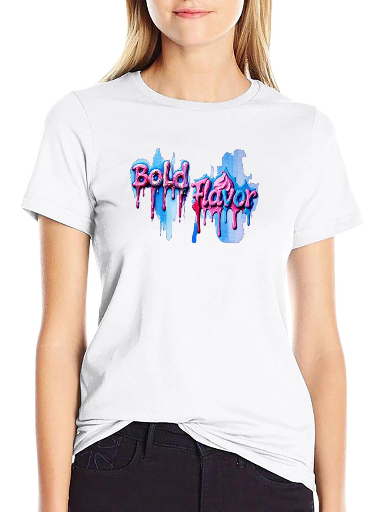 Bold Flavor Graphic Tee - Black