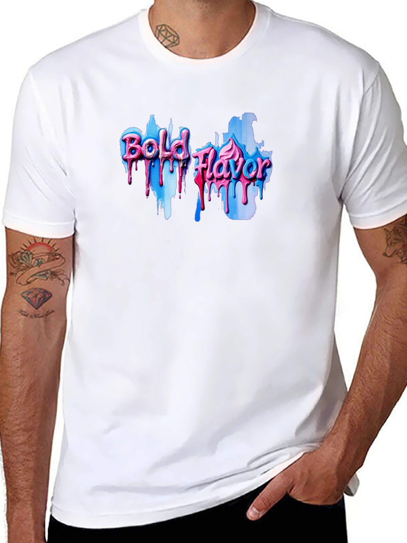 Bold Flavor Graphic Tee - Black