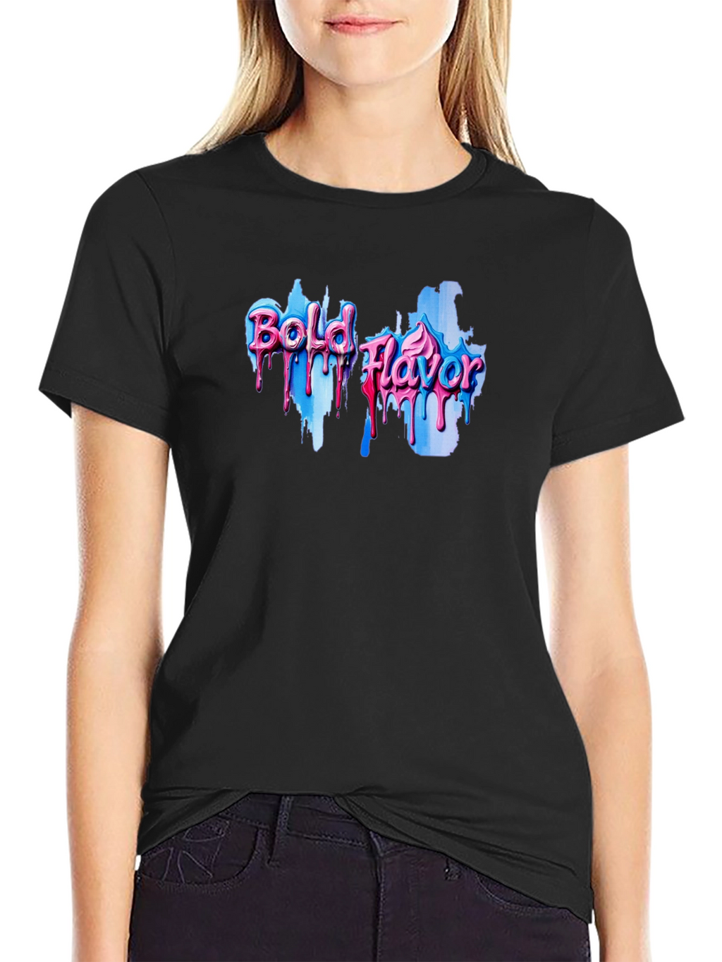 Bold Flavor Graphic Tee - Black