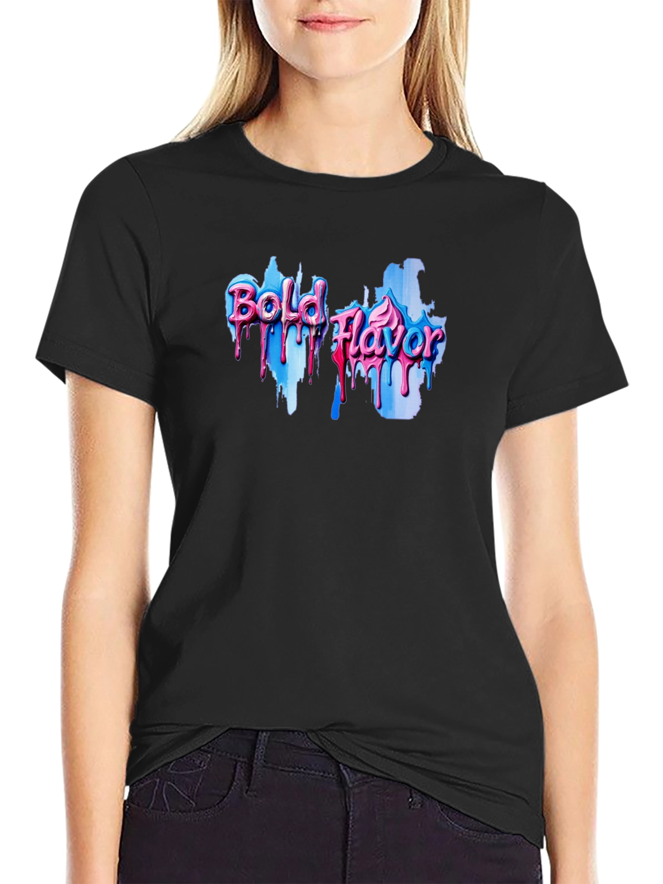 Bold Flavor Graphic Tee - Black