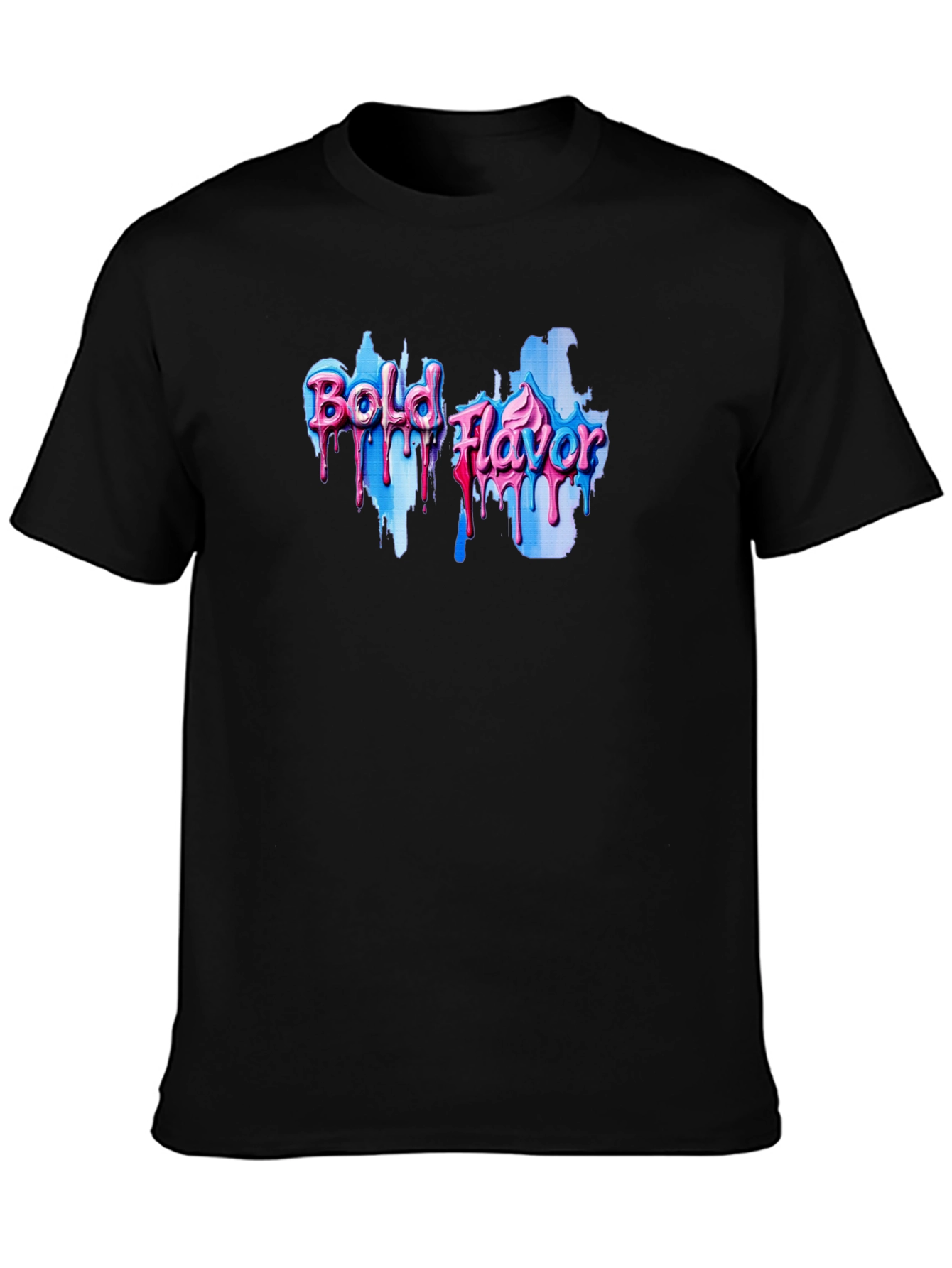 Bold Flavor Graphic Tee - Black