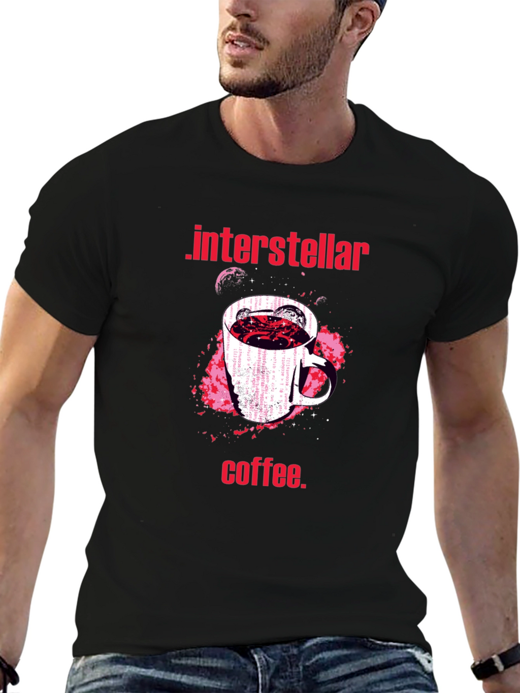 Interstellar Coffee Graphic T-Shirt