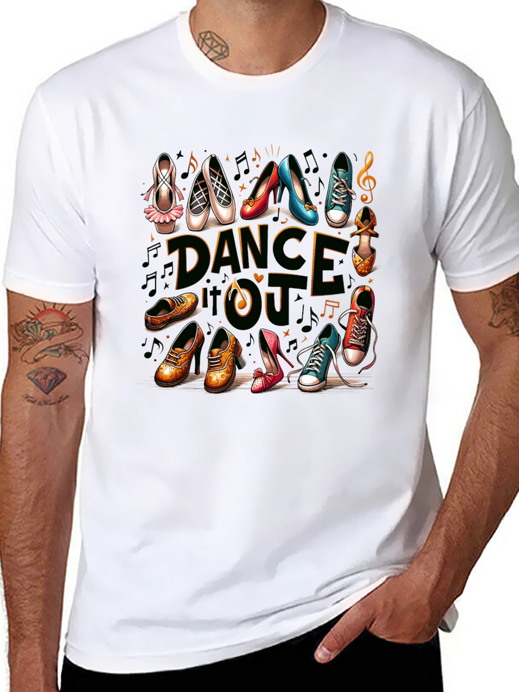 Dance Style Shoes T-Shirt
