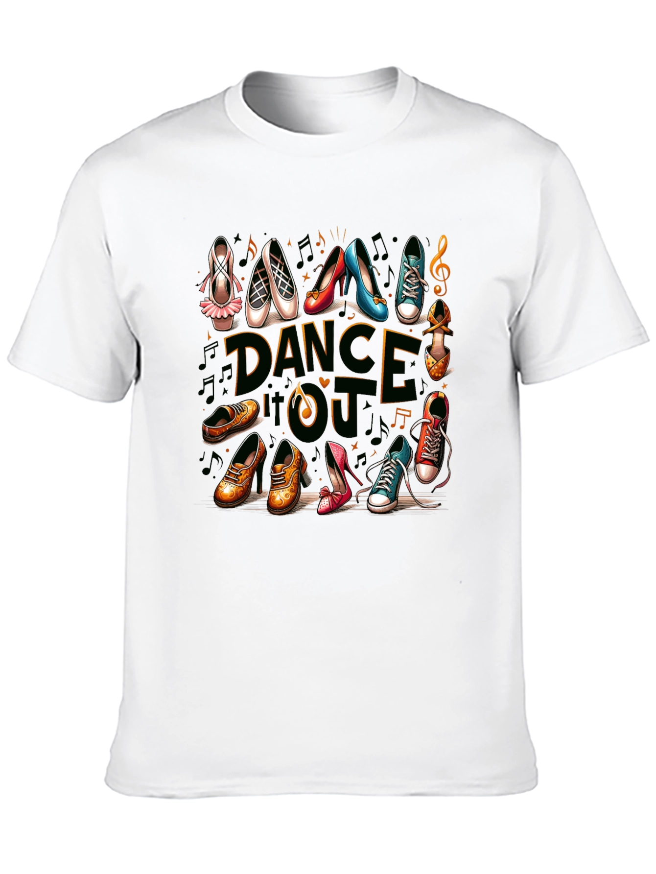 Dance Style Shoes T-Shirt