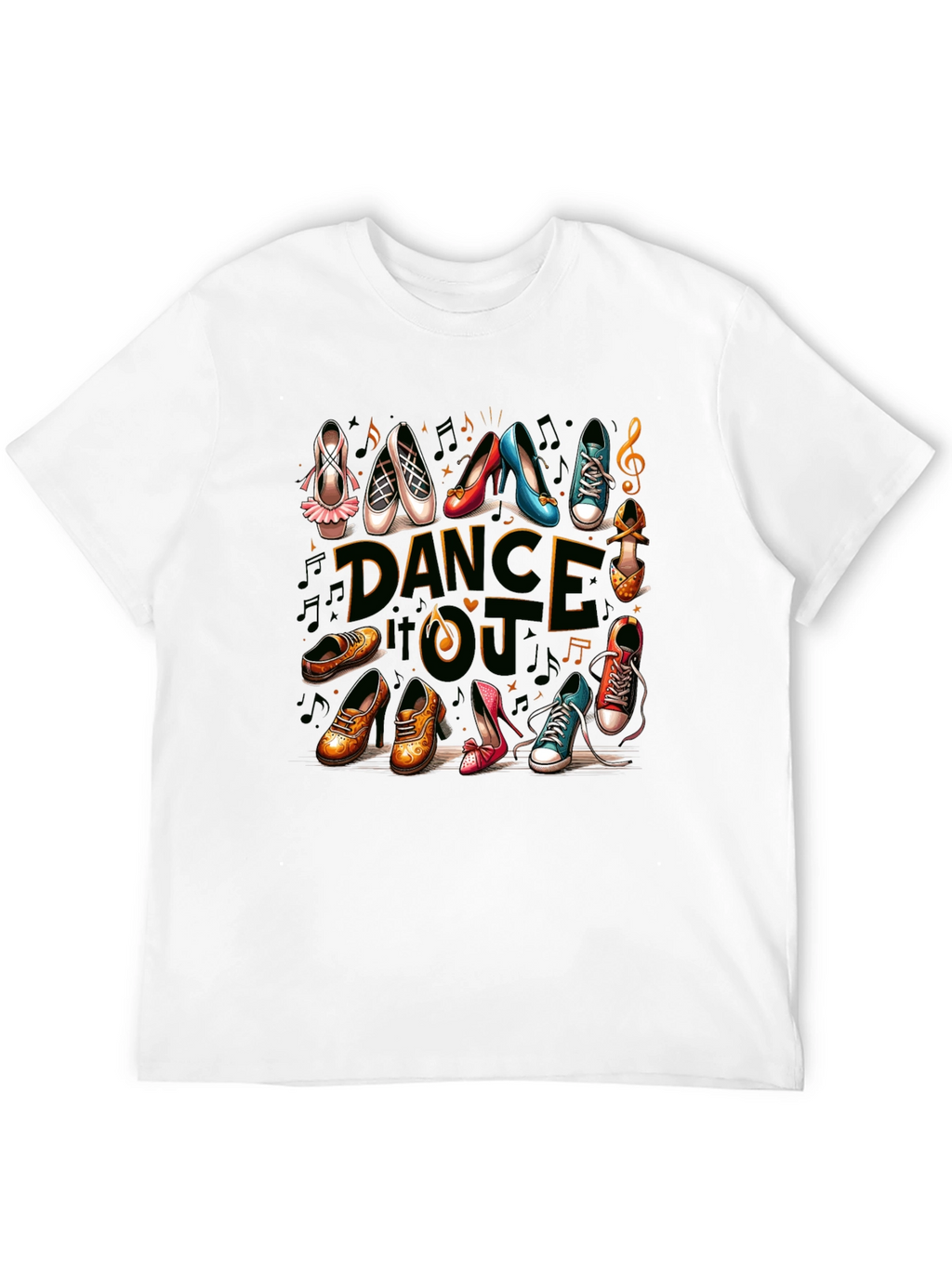 Dance Style Shoes T-Shirt