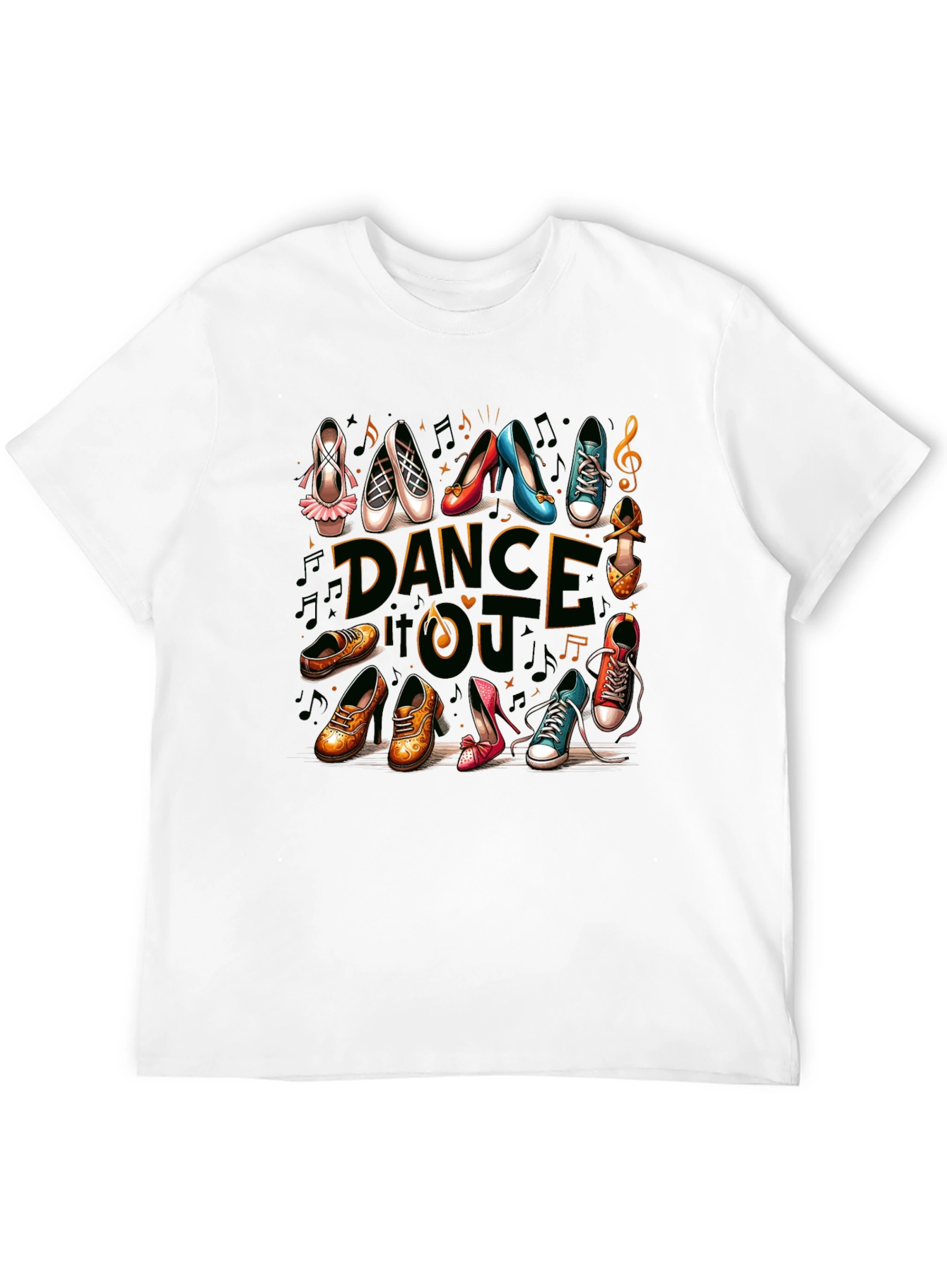 Dance Style Shoes T-Shirt