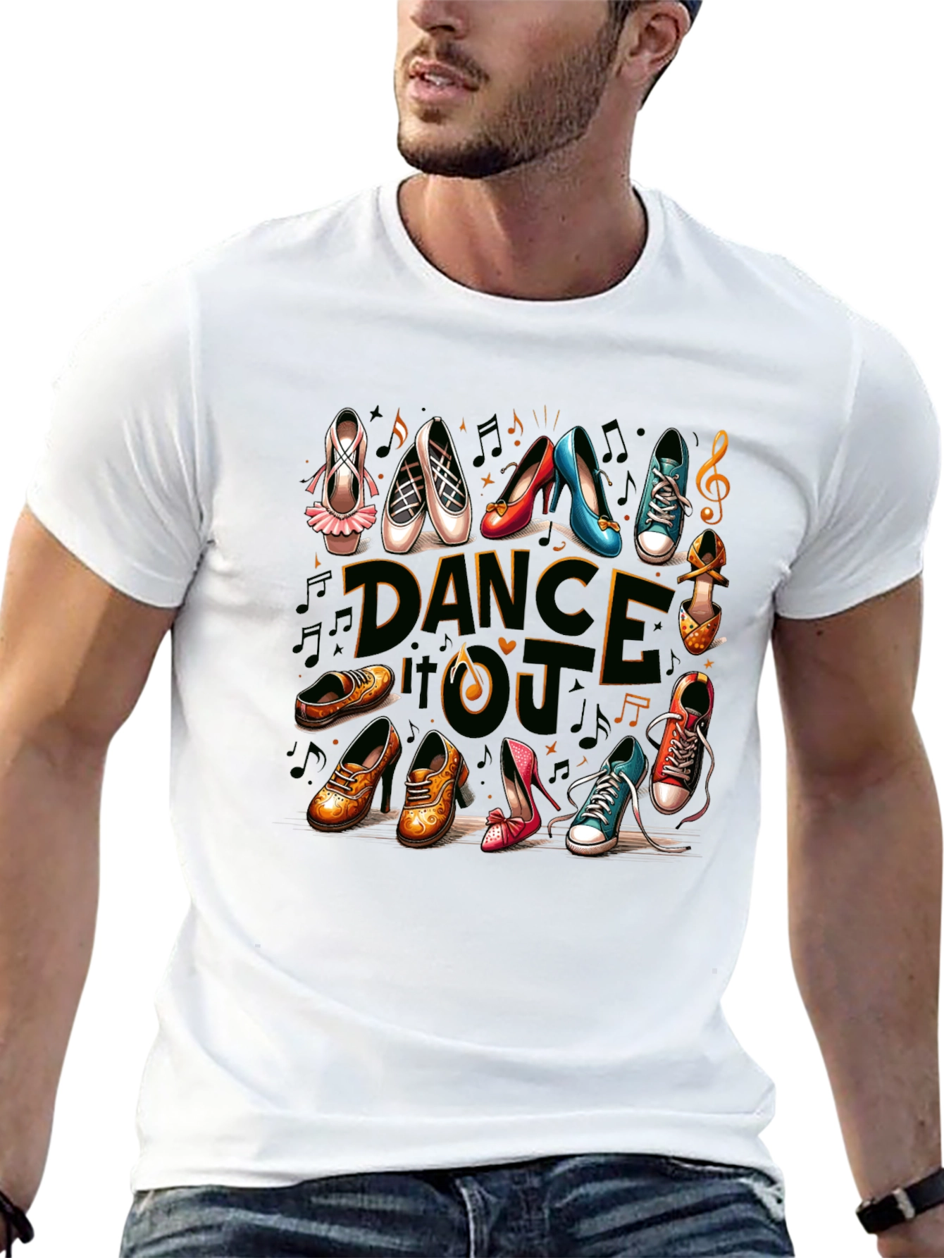 Dance Style Shoes T-Shirt