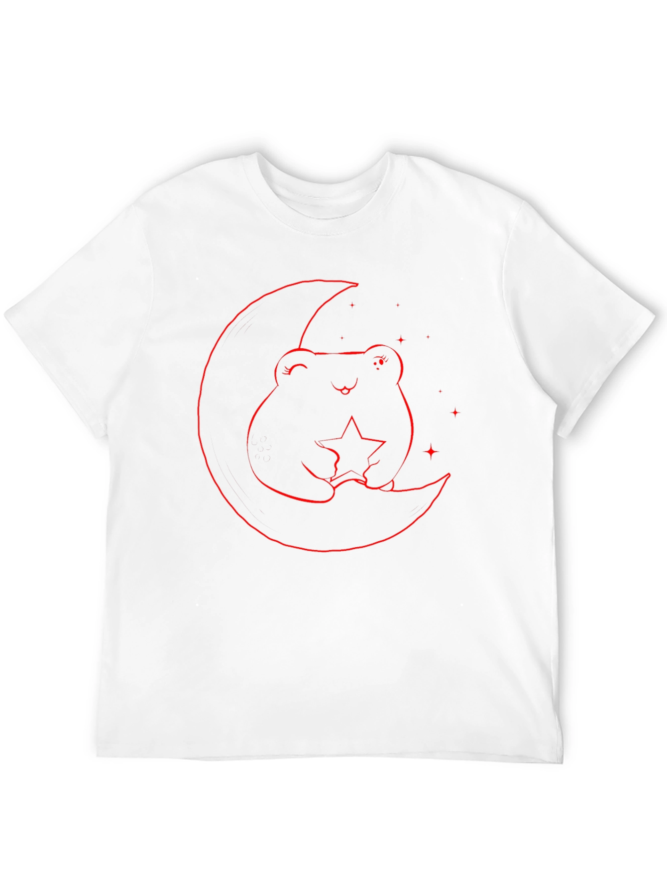 Frog on Moon Graphic Tee - Black