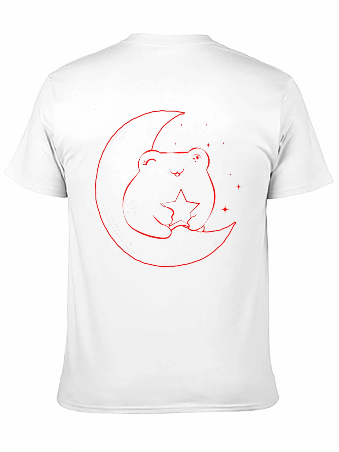 Frog on Moon Graphic Tee - Black