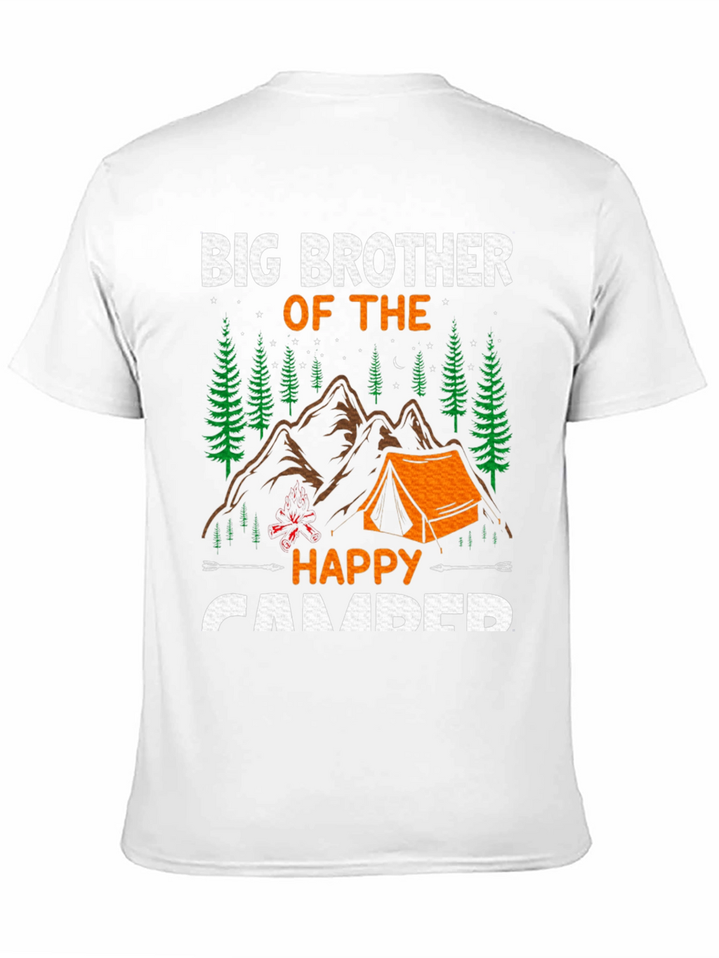 Big Brother Happy Camper Graphic Tee - Camping T-Shirt