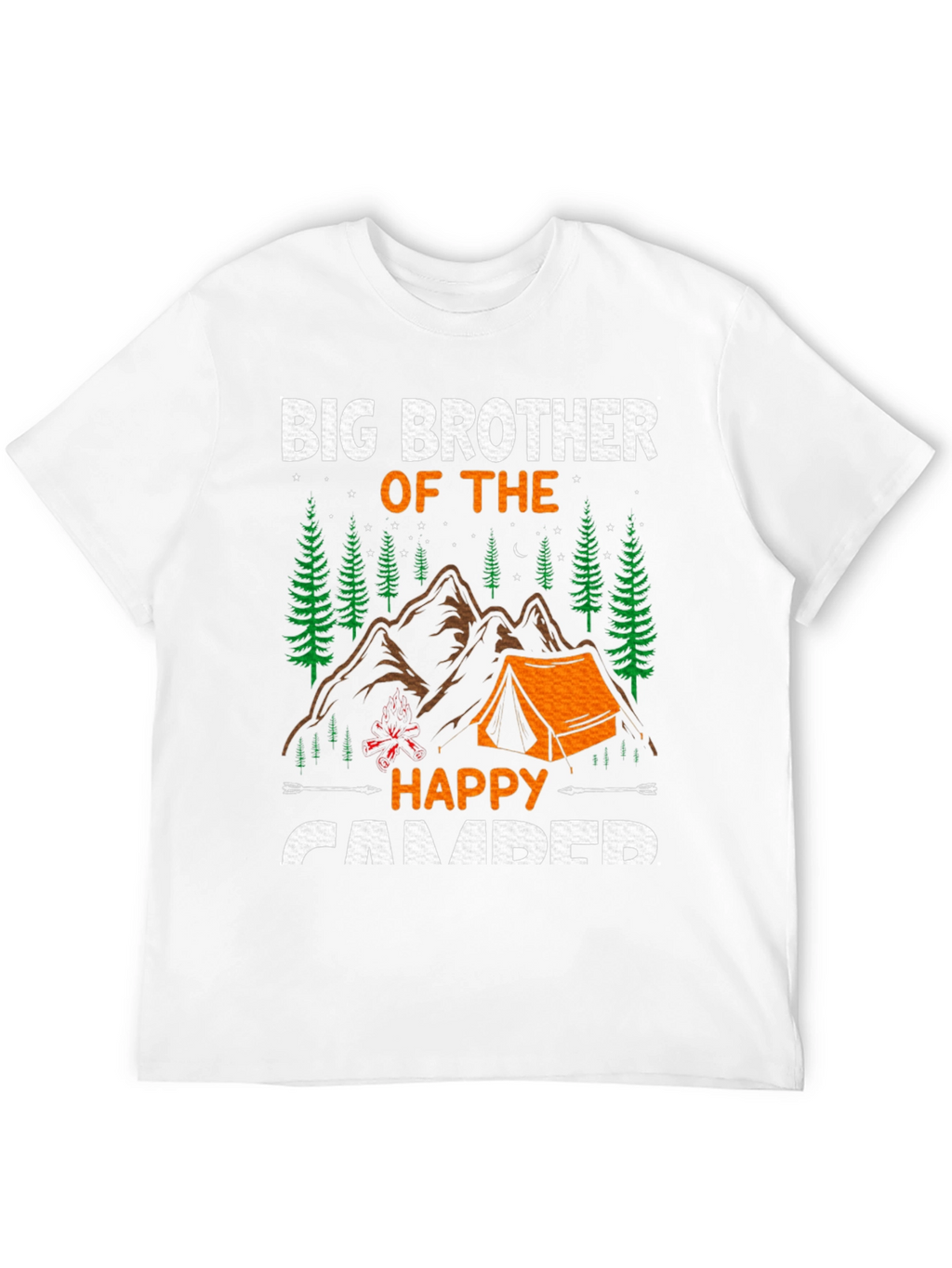 Big Brother Happy Camper Graphic Tee - Camping T-Shirt