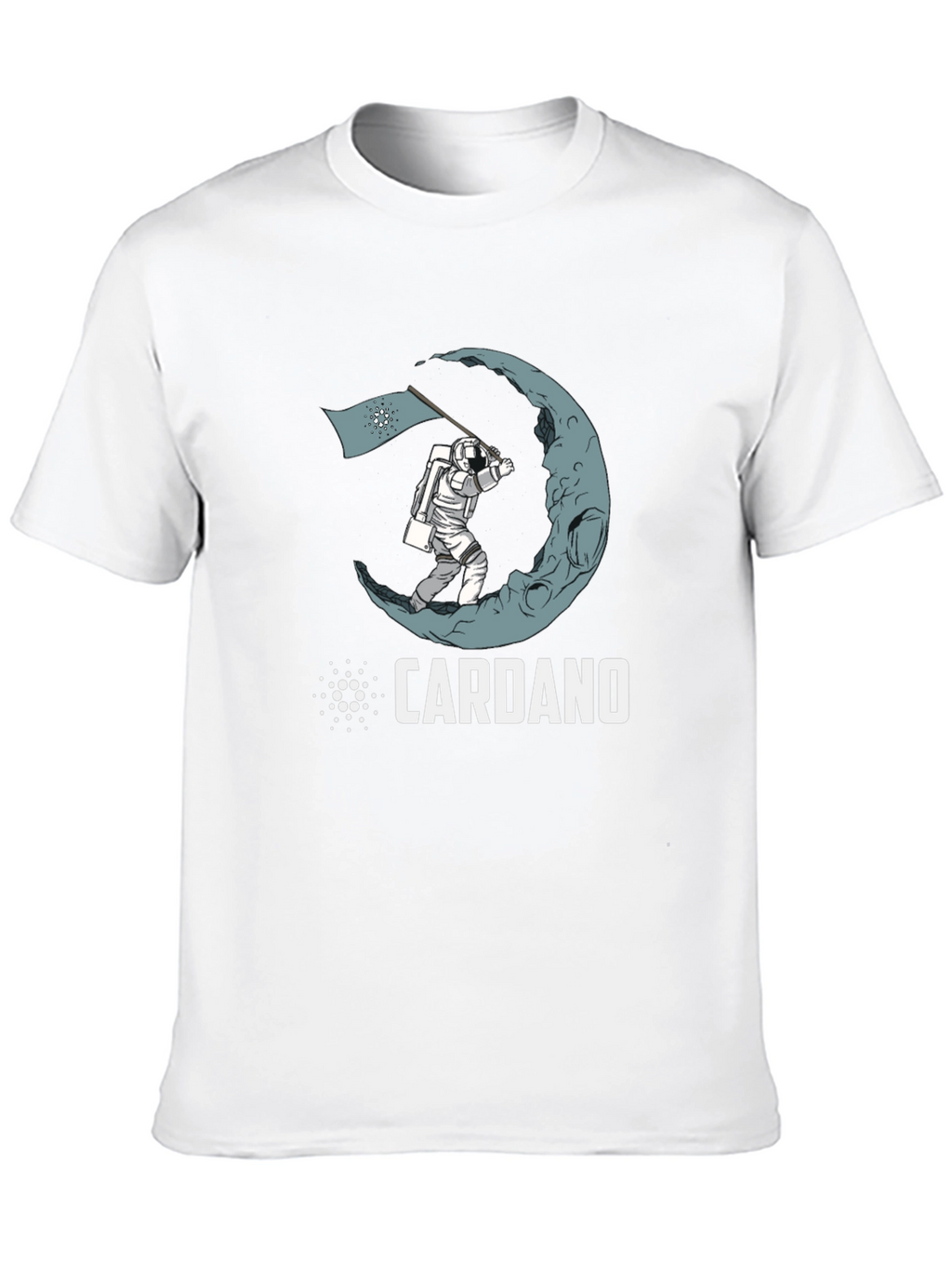 Cardano Crypto Astronaut Moon Landing T-Shirt