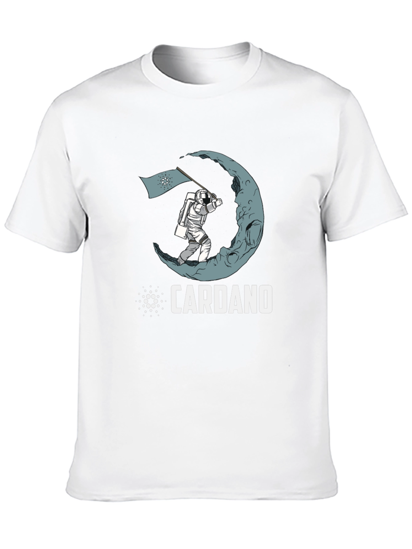 Cardano Crypto Astronaut Moon Landing T-Shirt