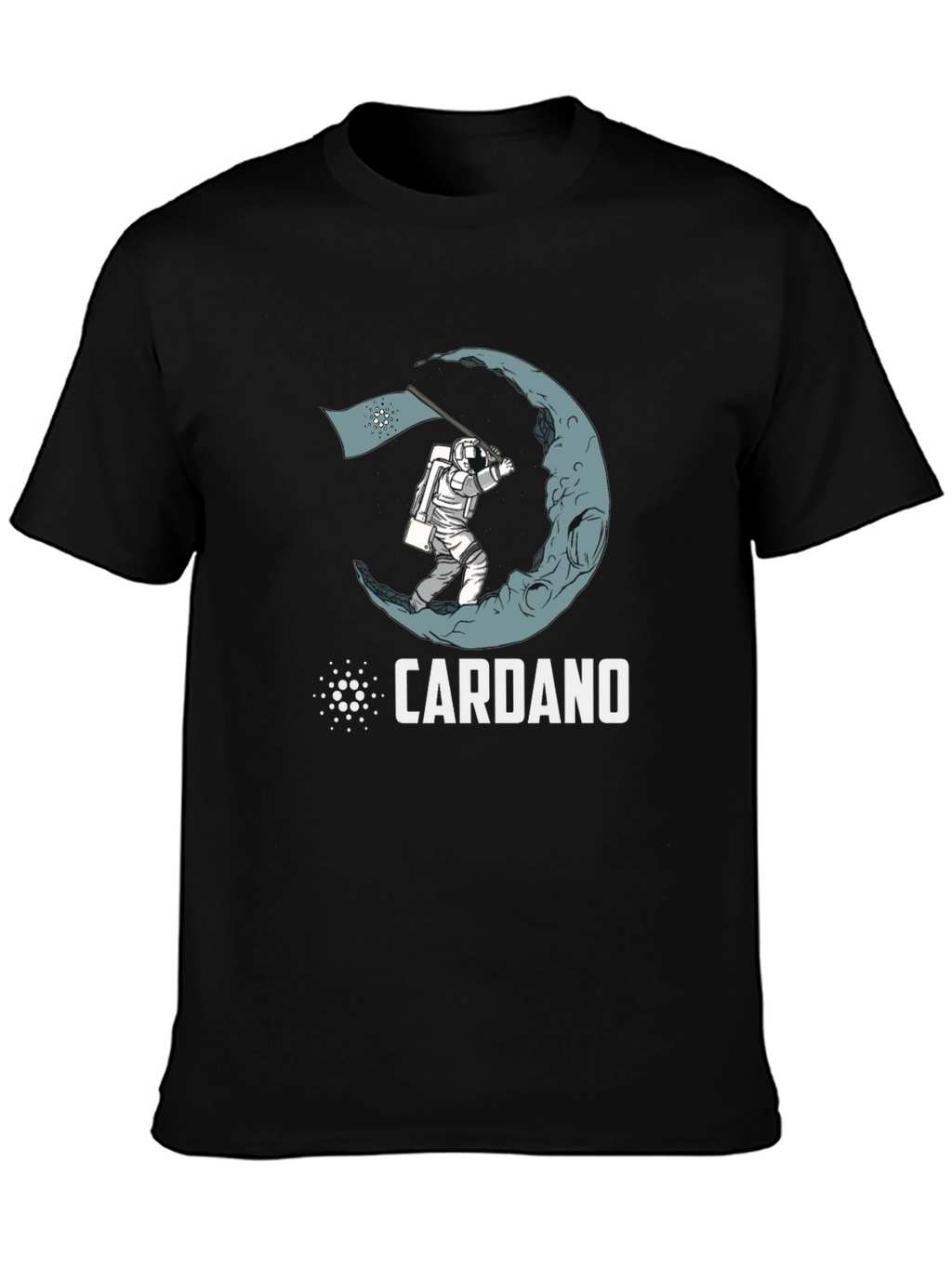Cardano Crypto Astronaut Moon Landing T-Shirt