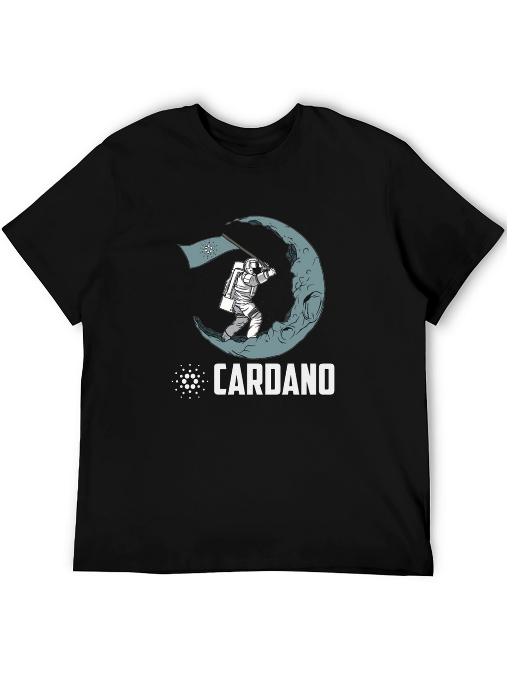 Cardano Crypto Astronaut Moon Landing T-Shirt
