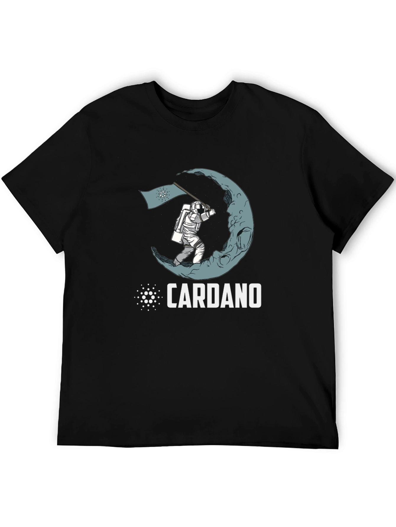 Cardano Crypto Astronaut Moon Landing T-Shirt