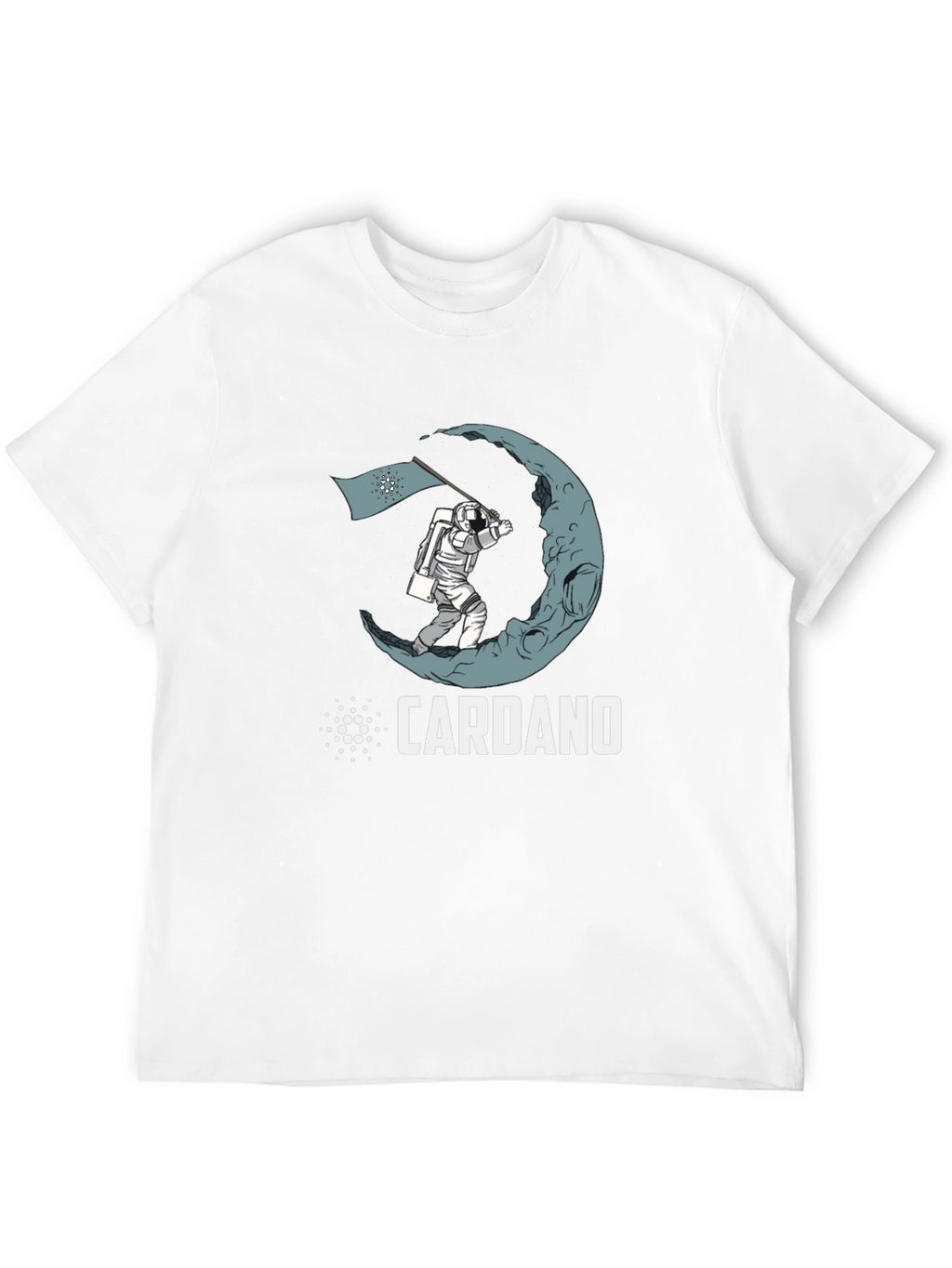 Cardano Crypto Astronaut Moon Landing T-Shirt