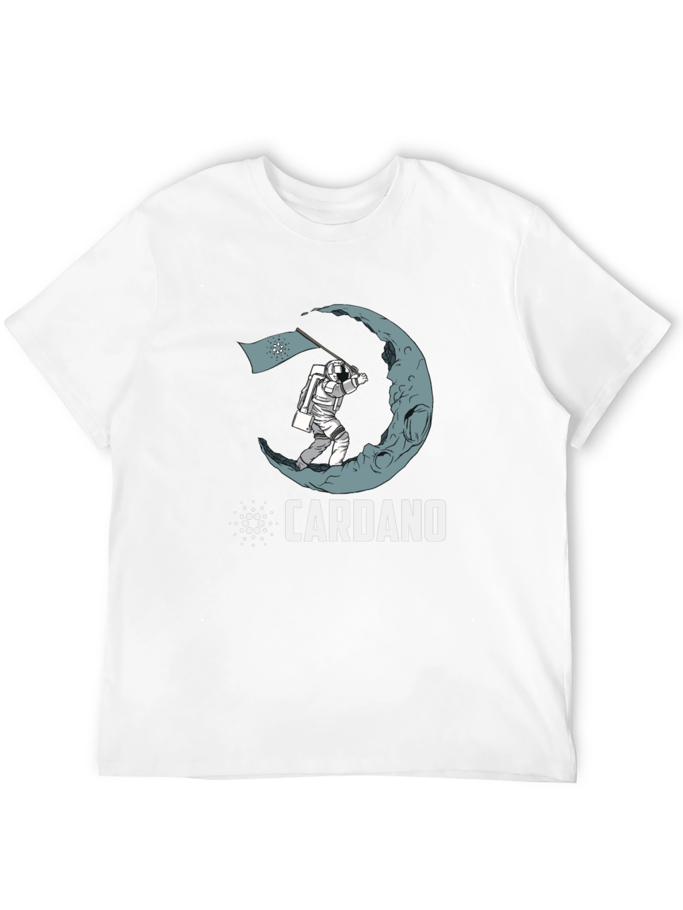 Cardano Crypto Astronaut Moon Landing T-Shirt