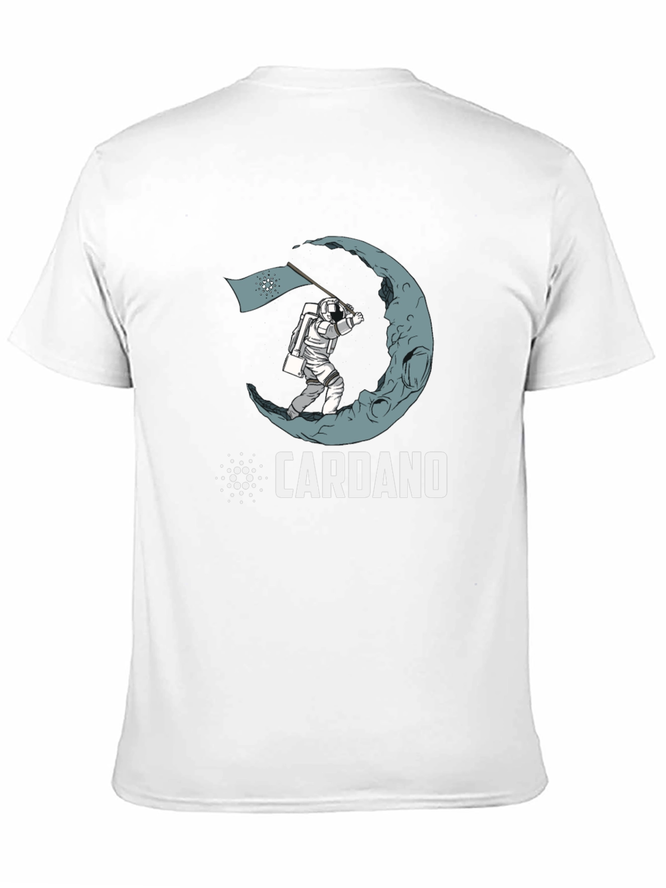 Cardano Crypto Astronaut Moon Landing T-Shirt