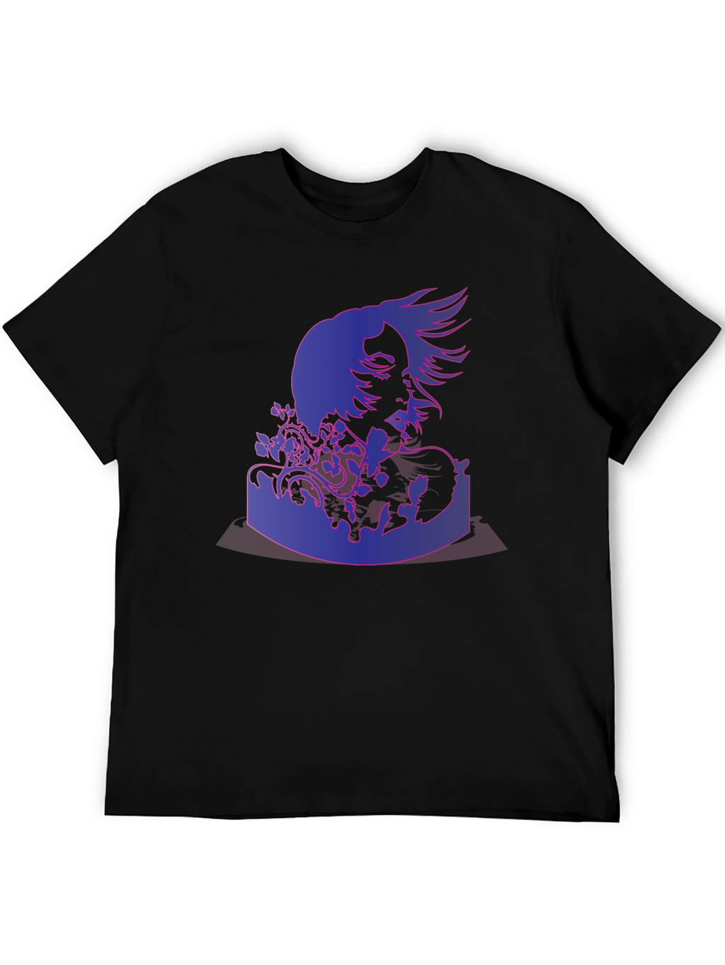 Abstract Portrait Graphic Print T-Shirt