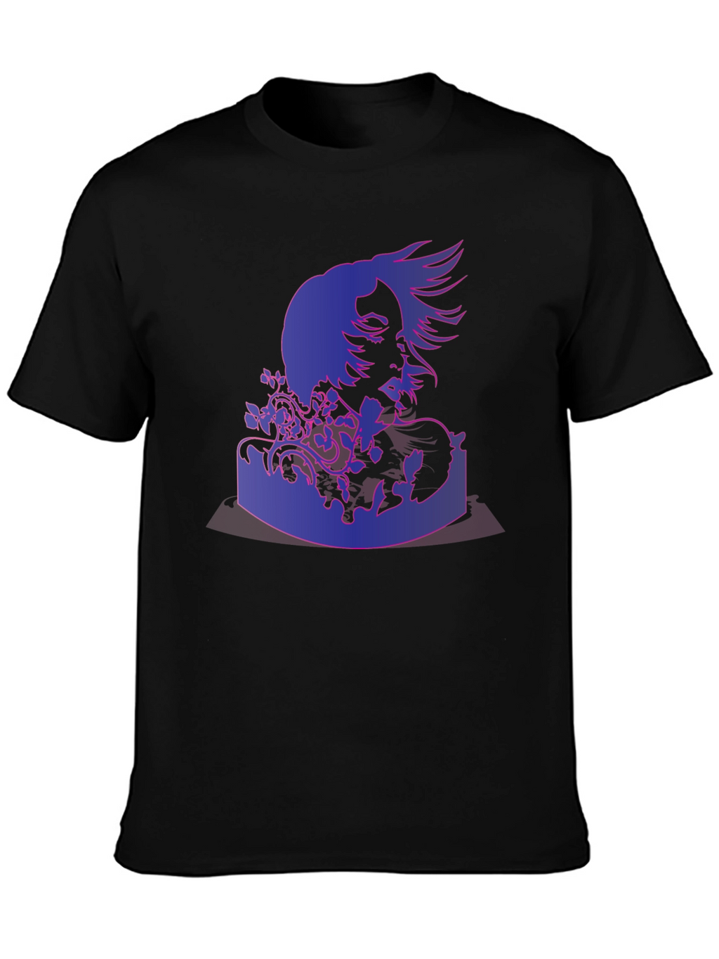 Abstract Portrait Graphic Print T-Shirt