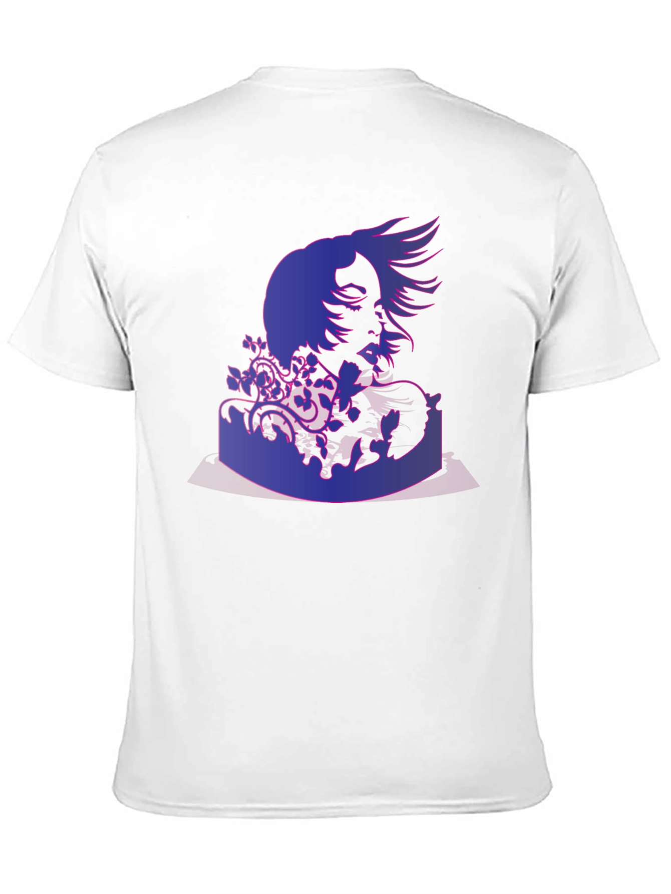 Abstract Portrait Graphic Print T-Shirt