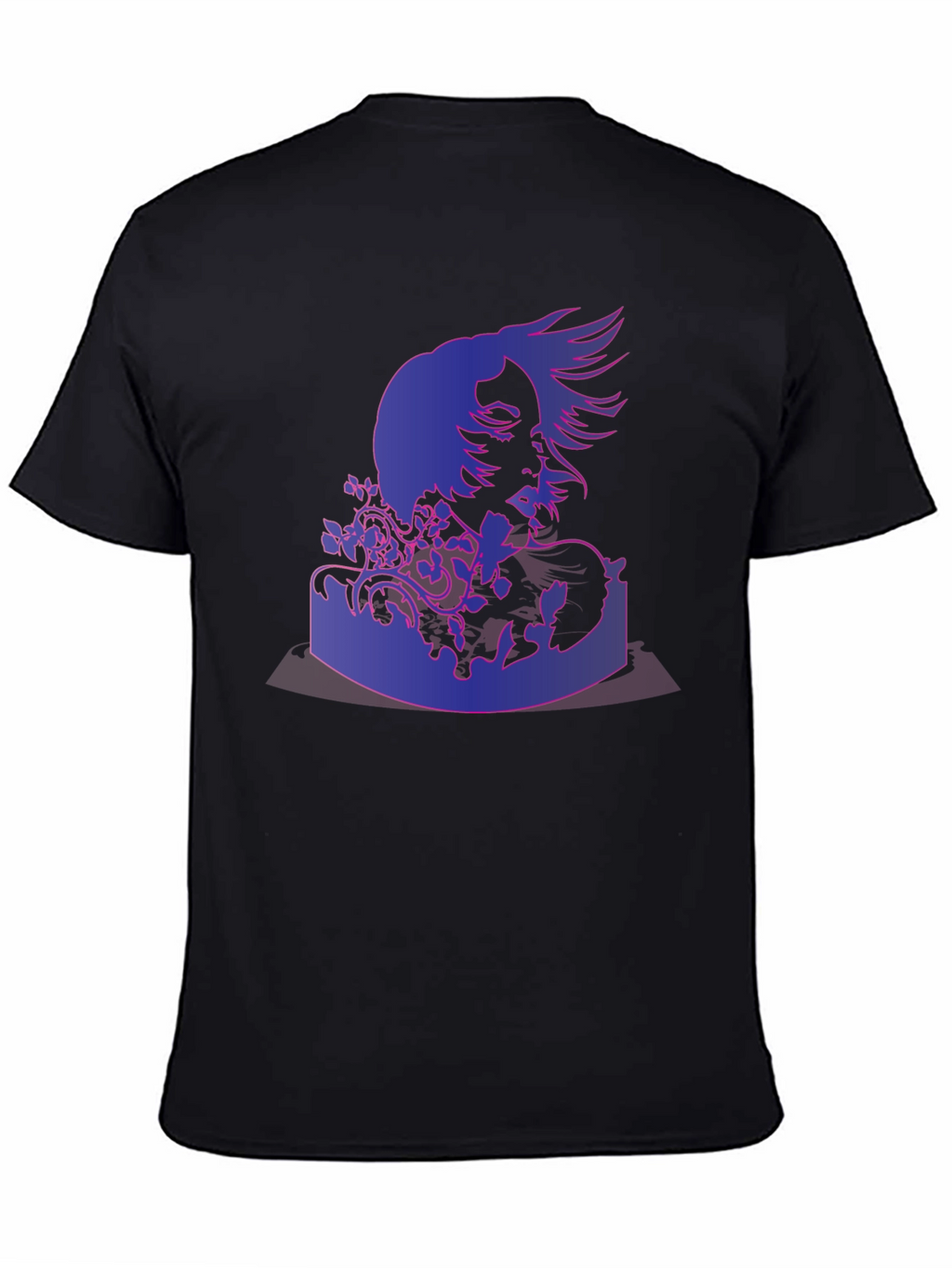 Abstract Portrait Graphic Print T-Shirt