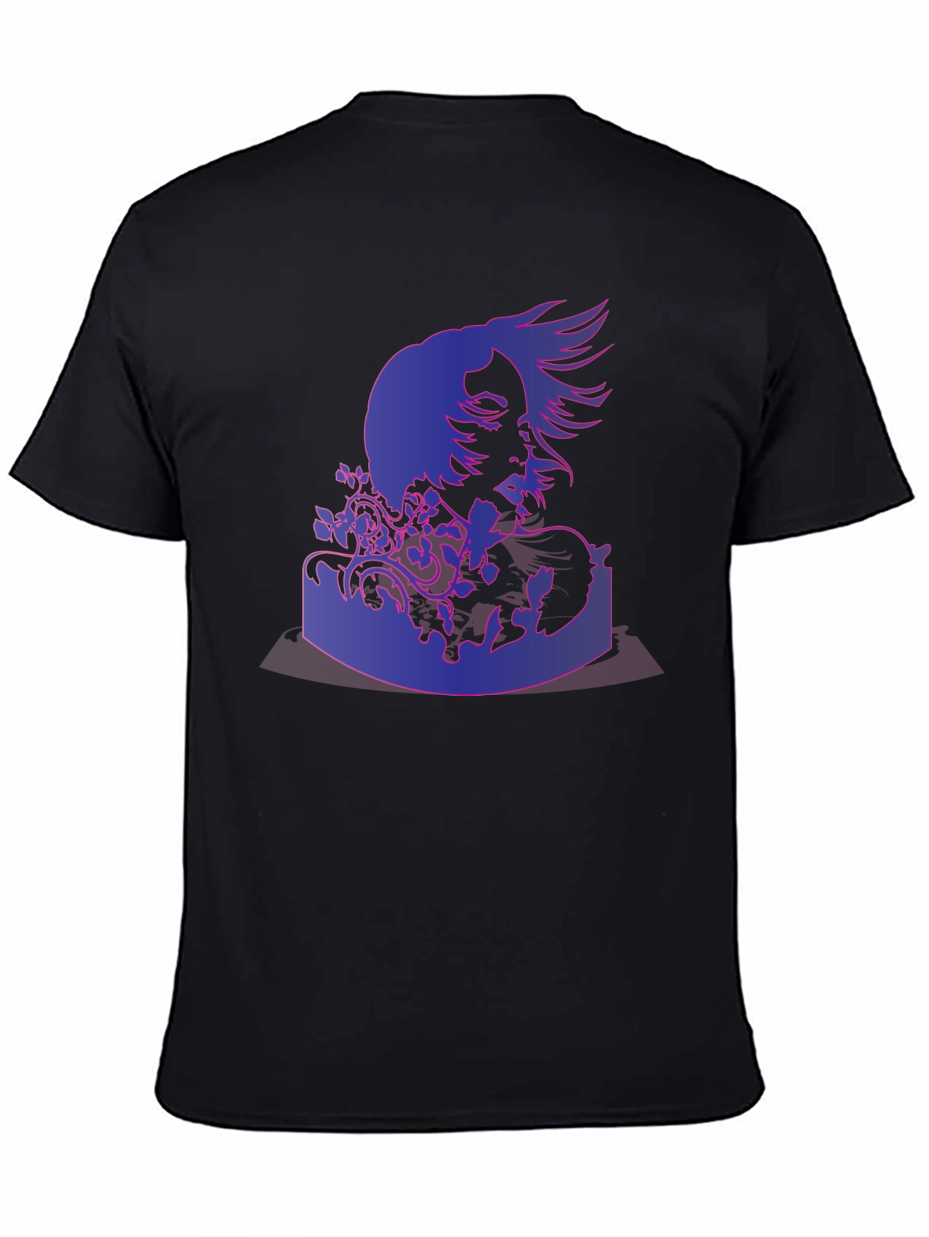 Abstract Portrait Graphic Print T-Shirt