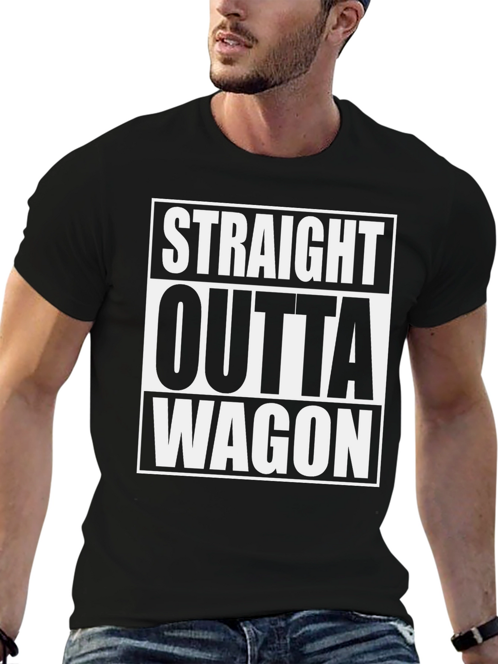 Straight Outta Wagon Graphic T-Shirt