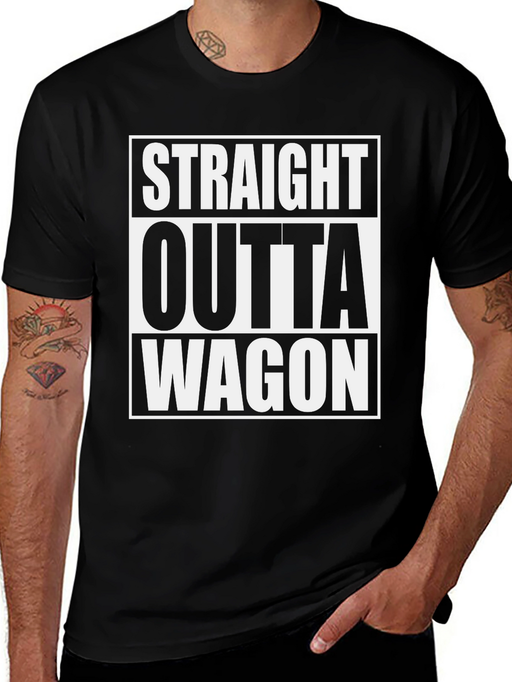 Straight Outta Wagon Graphic T-Shirt