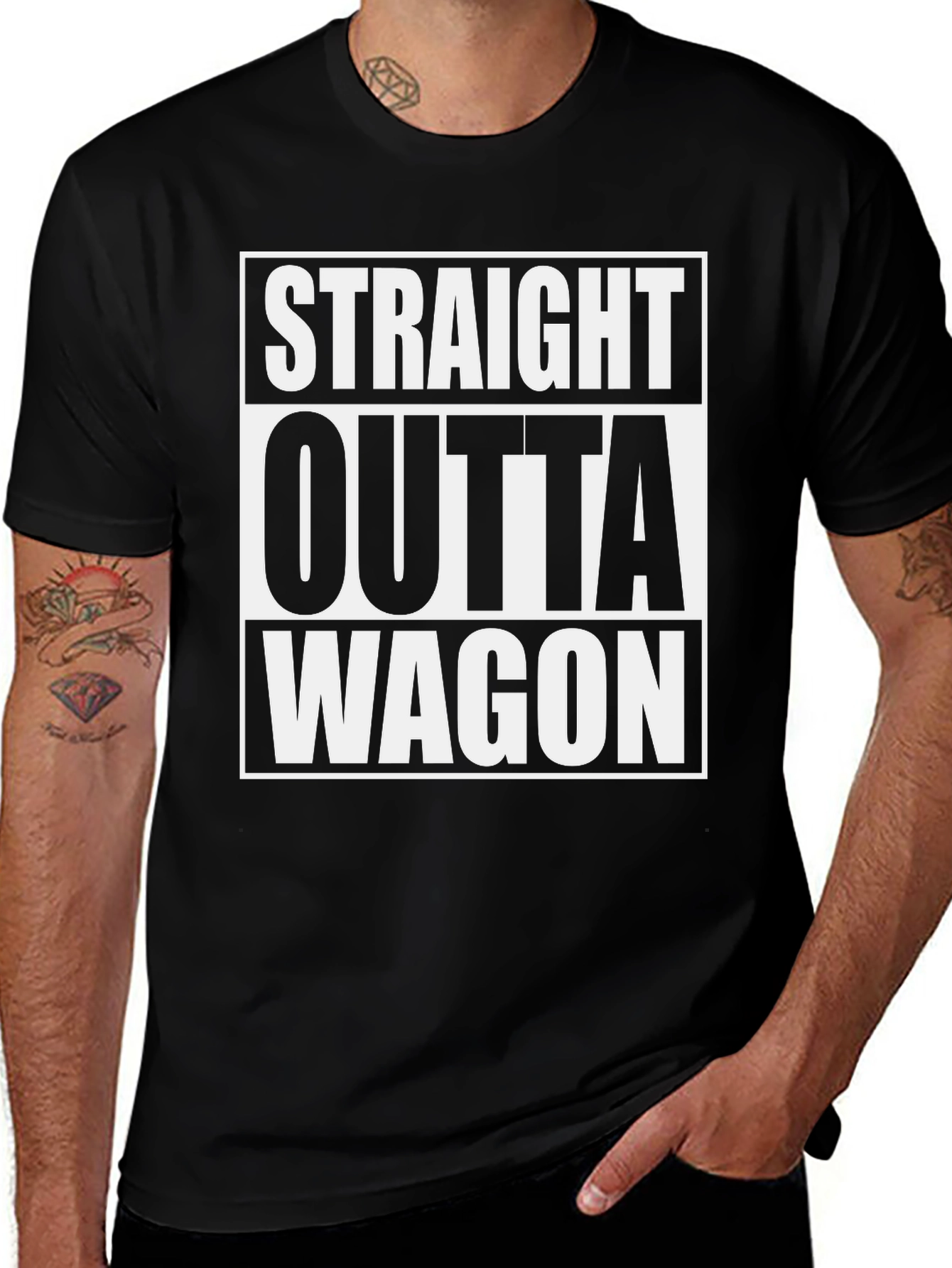 Straight Outta Wagon Graphic T-Shirt