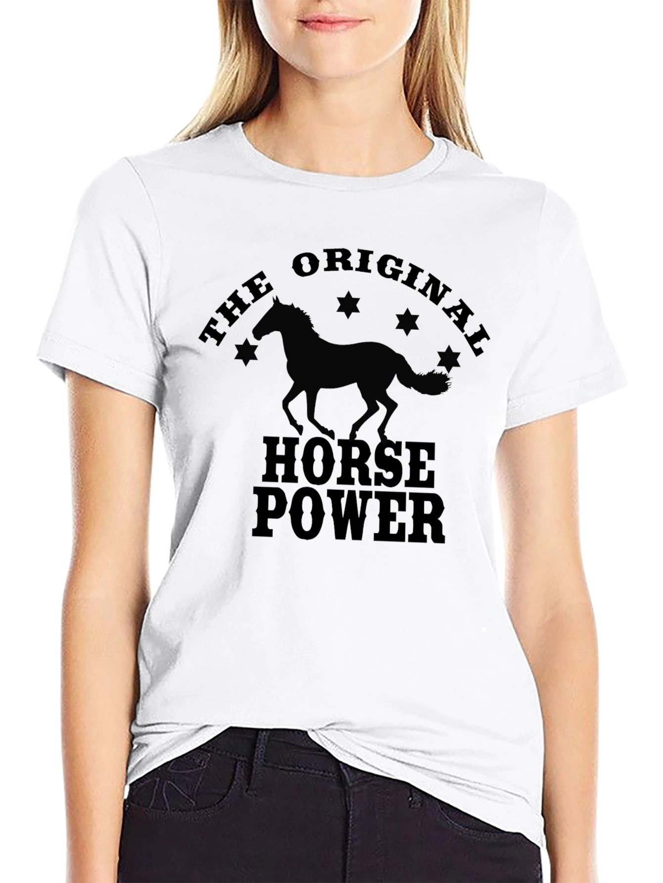 The Original Horsepower Mens Black T-Shirt