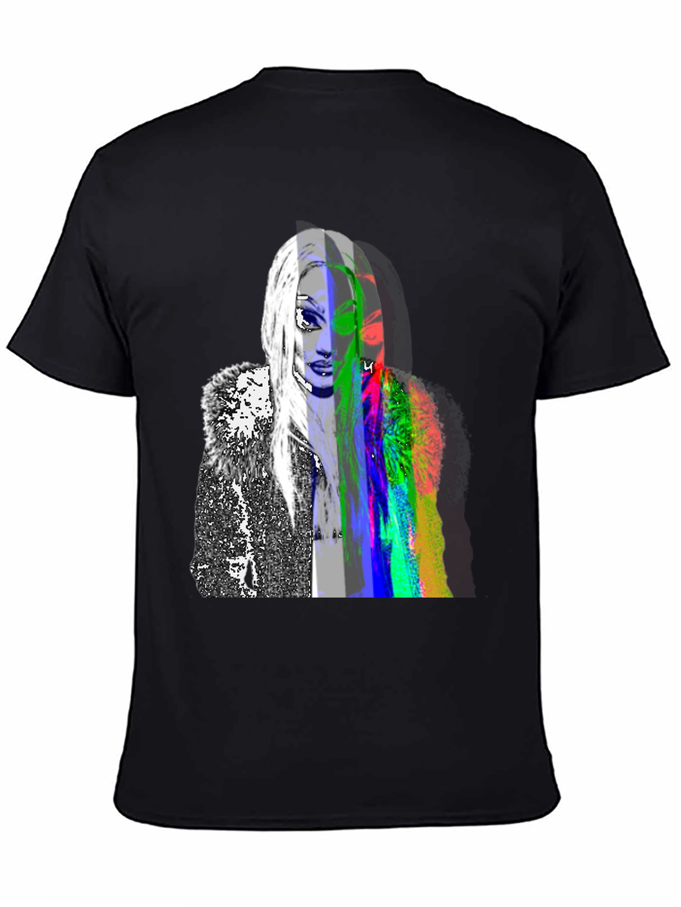 Abstract Portrait Graphic Tee - Modern Art Shirt