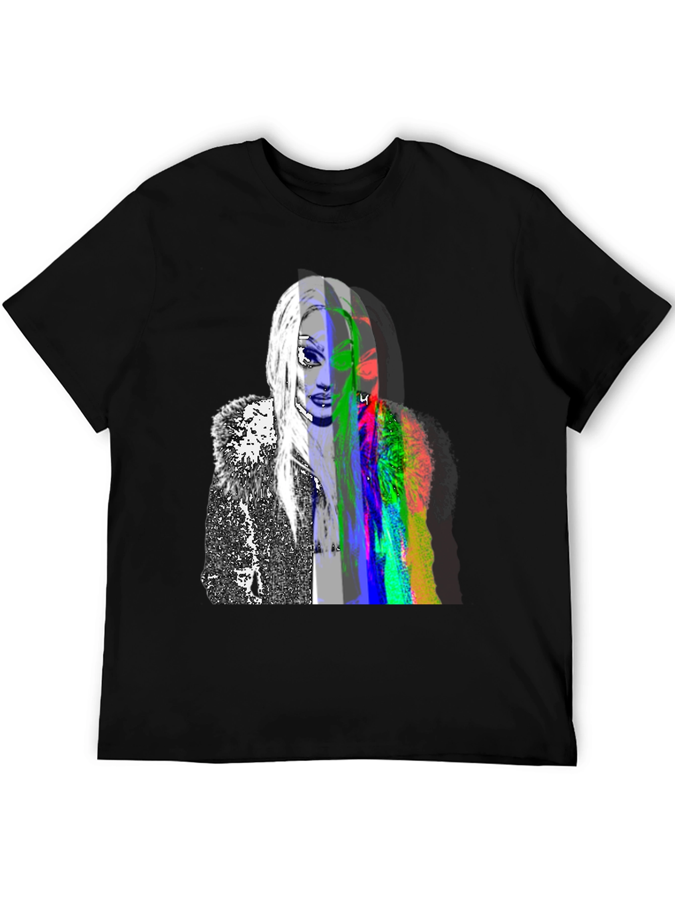 Abstract Portrait Graphic Tee - Modern Art Shirt