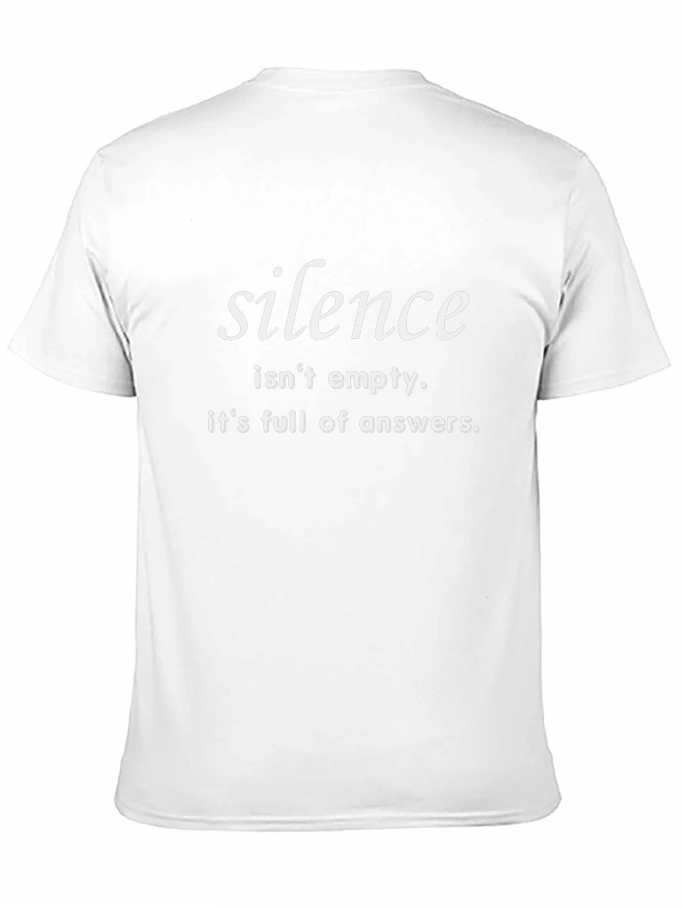 Silence T-Shirt: Wisdom in Stillness