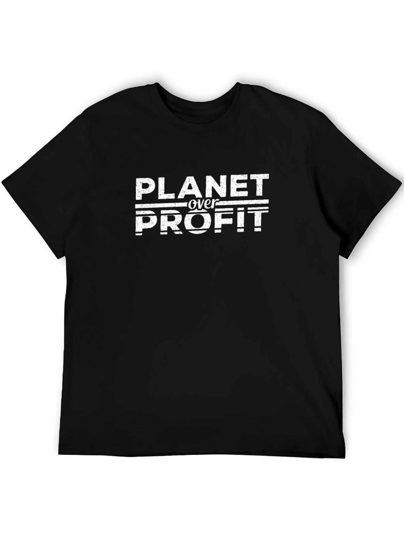 Planet Over Profit Graphic Tee - Eco-Friendly Activist T-Shirt