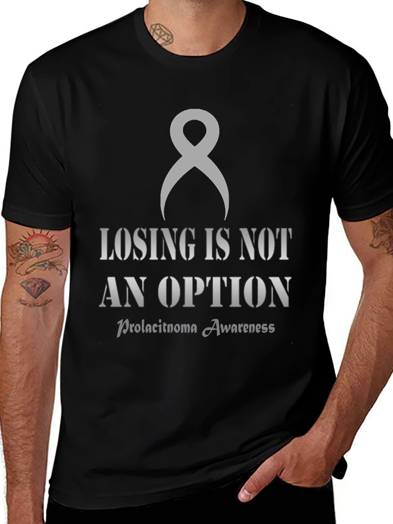 Prolactinoma Awareness T-Shirt: Losing is Not an Option