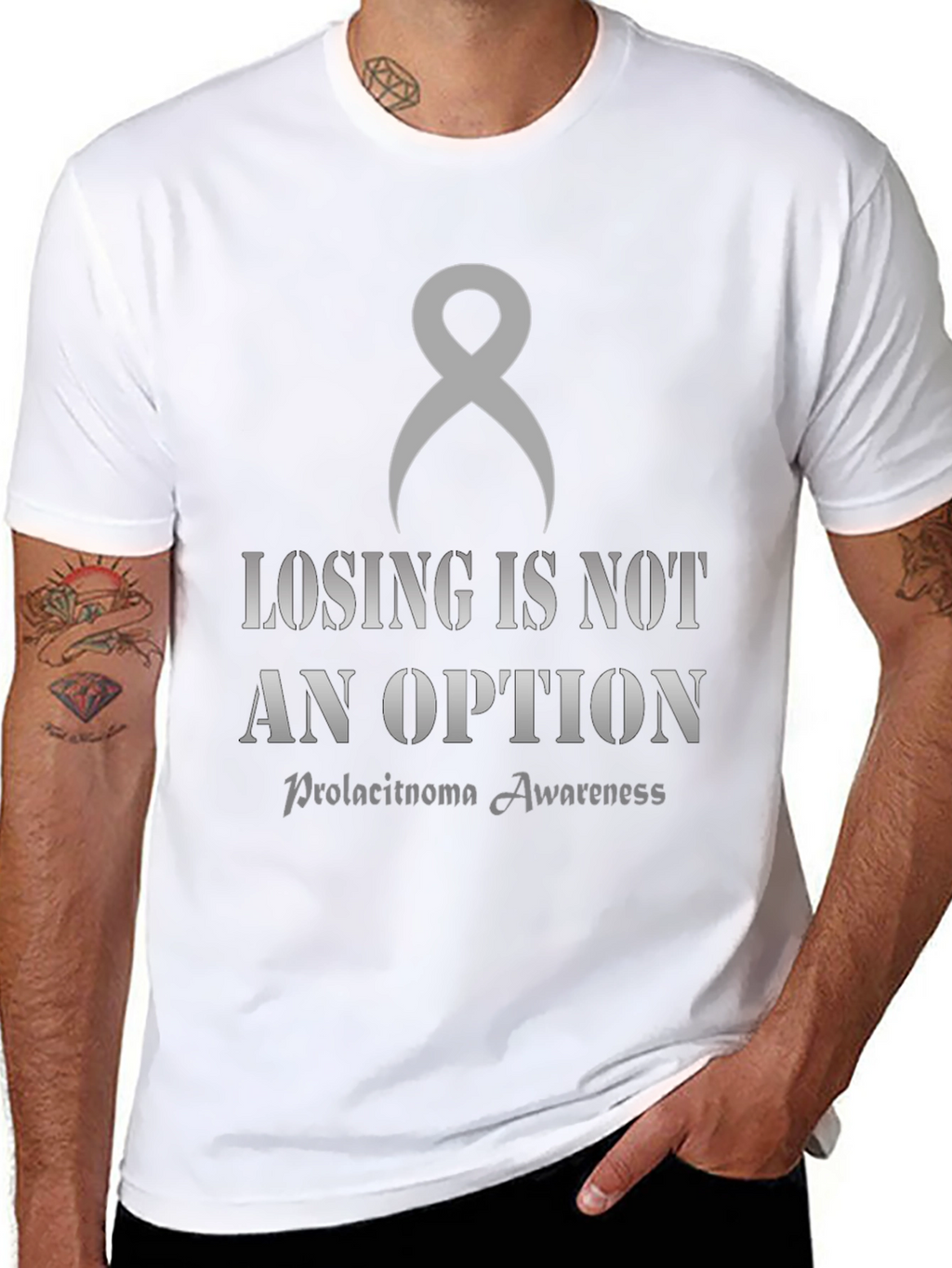Prolactinoma Awareness T-Shirt: Losing is Not an Option
