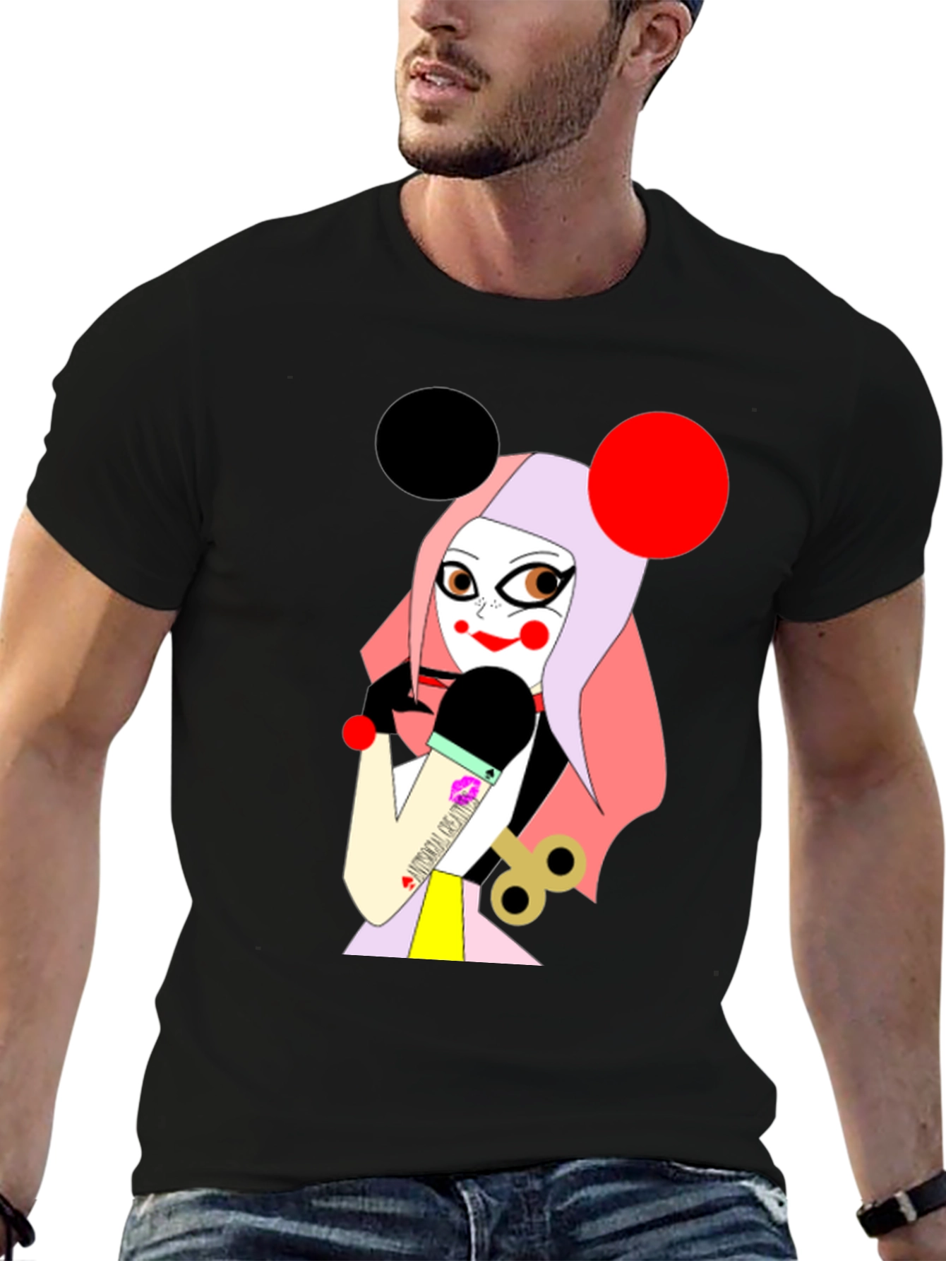 Unique Graphic T-Shirt: Cartoon Character