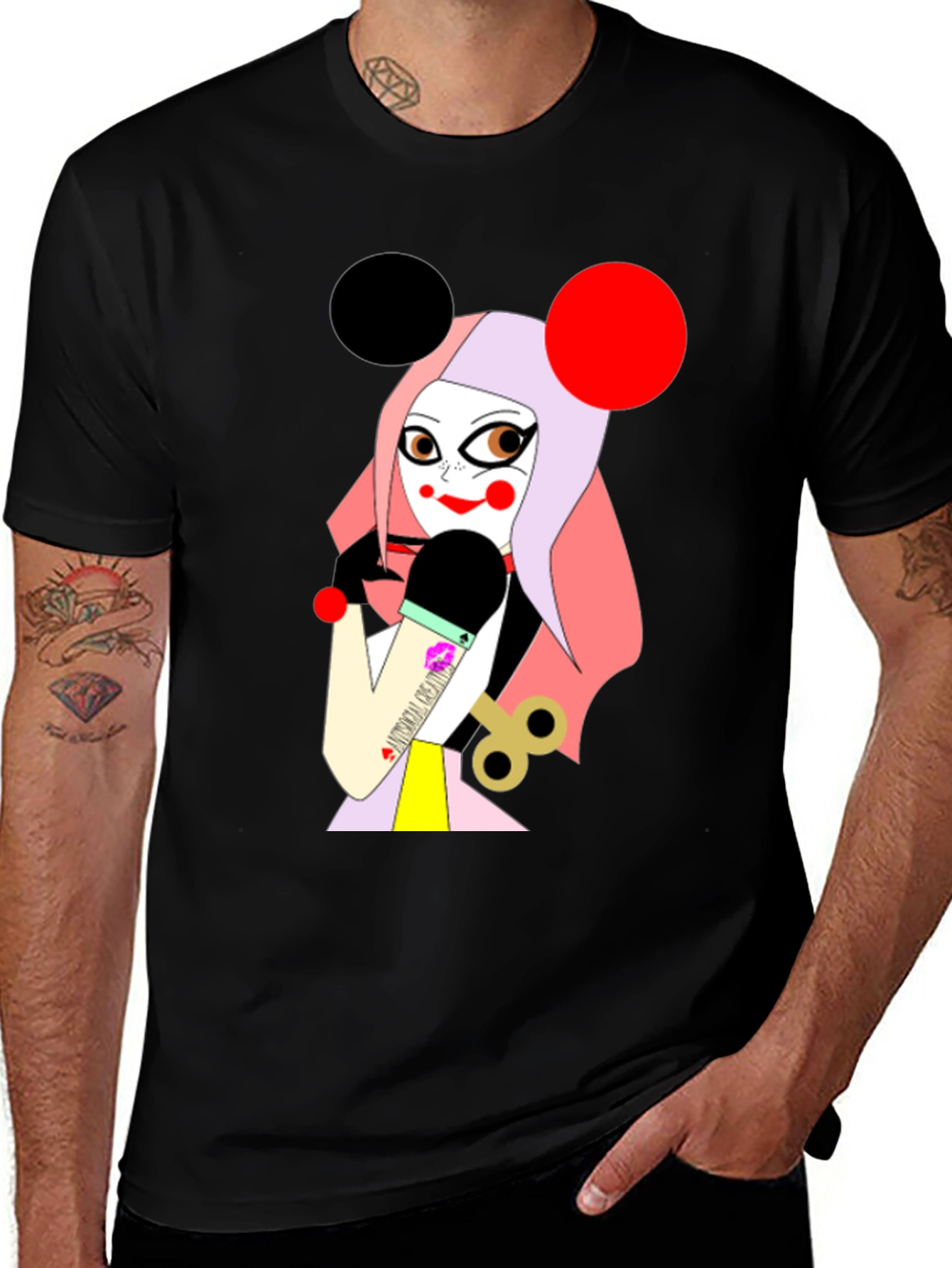 Unique Graphic T-Shirt: Cartoon Character