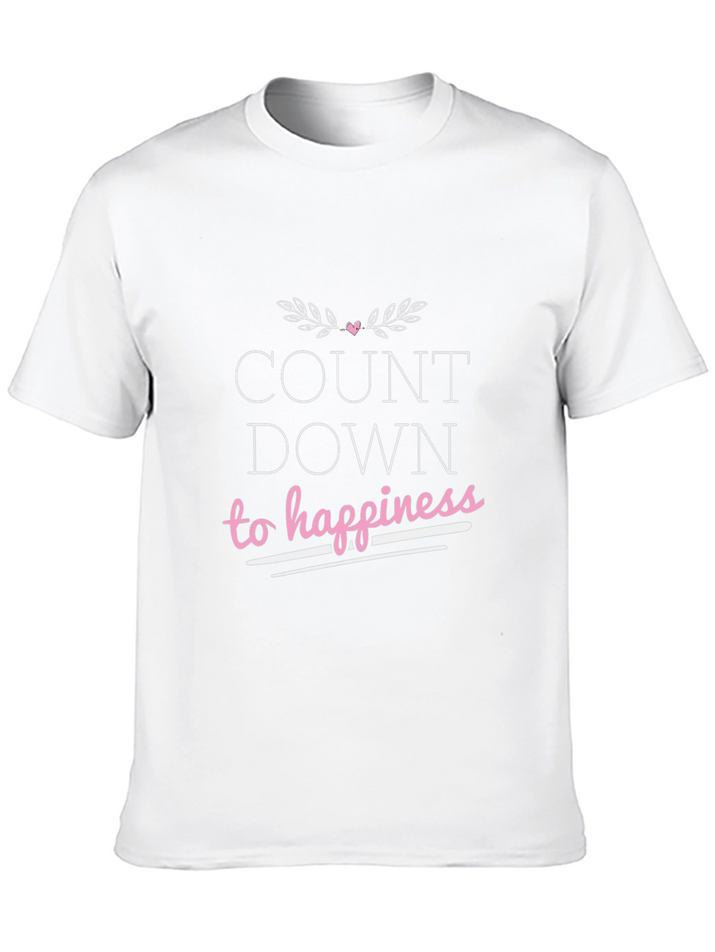 Countdown To Happiness Graphic T-Shirt - Black