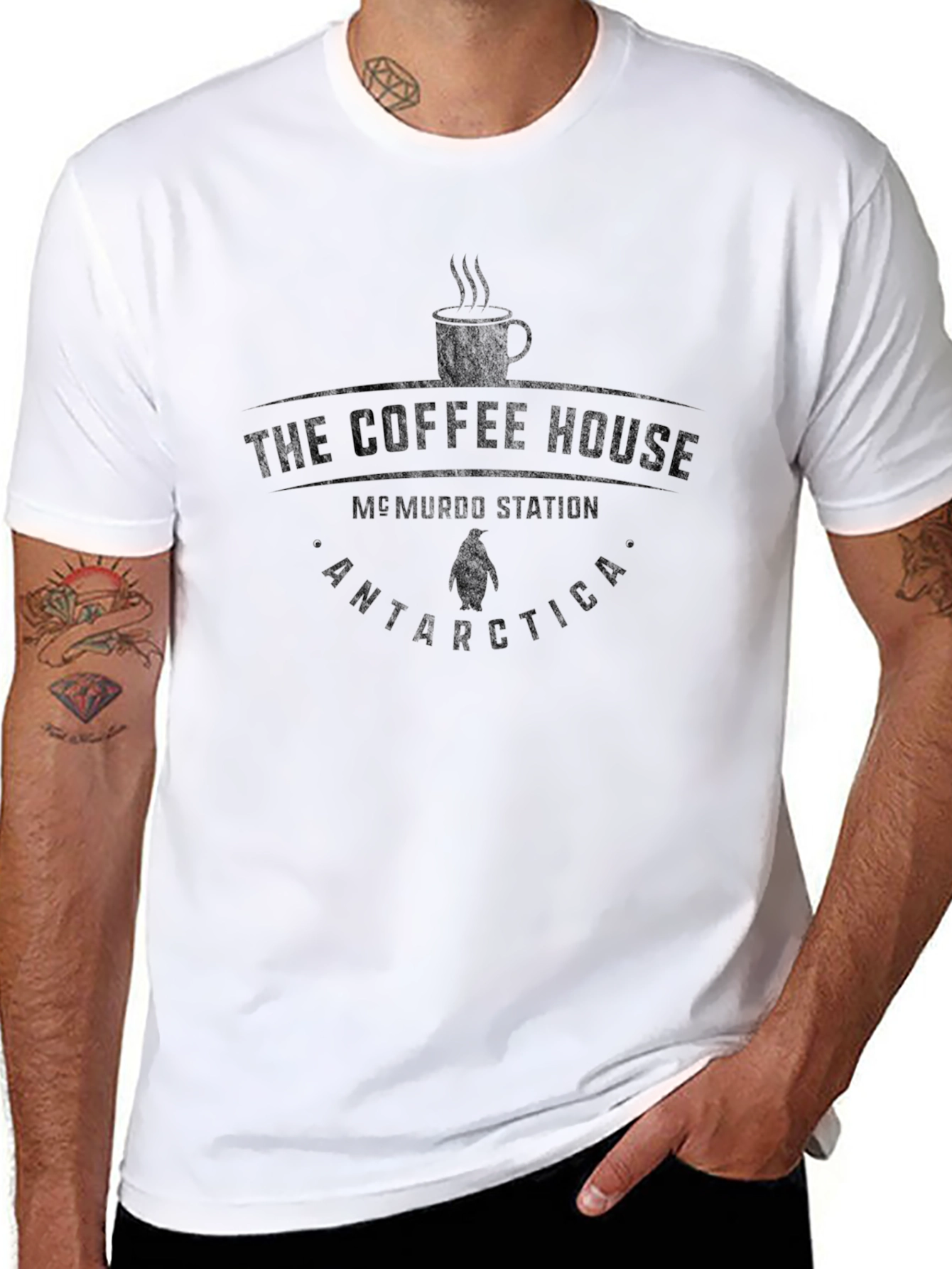 Coffee House McMurdo Station Antarctica T-Shirt