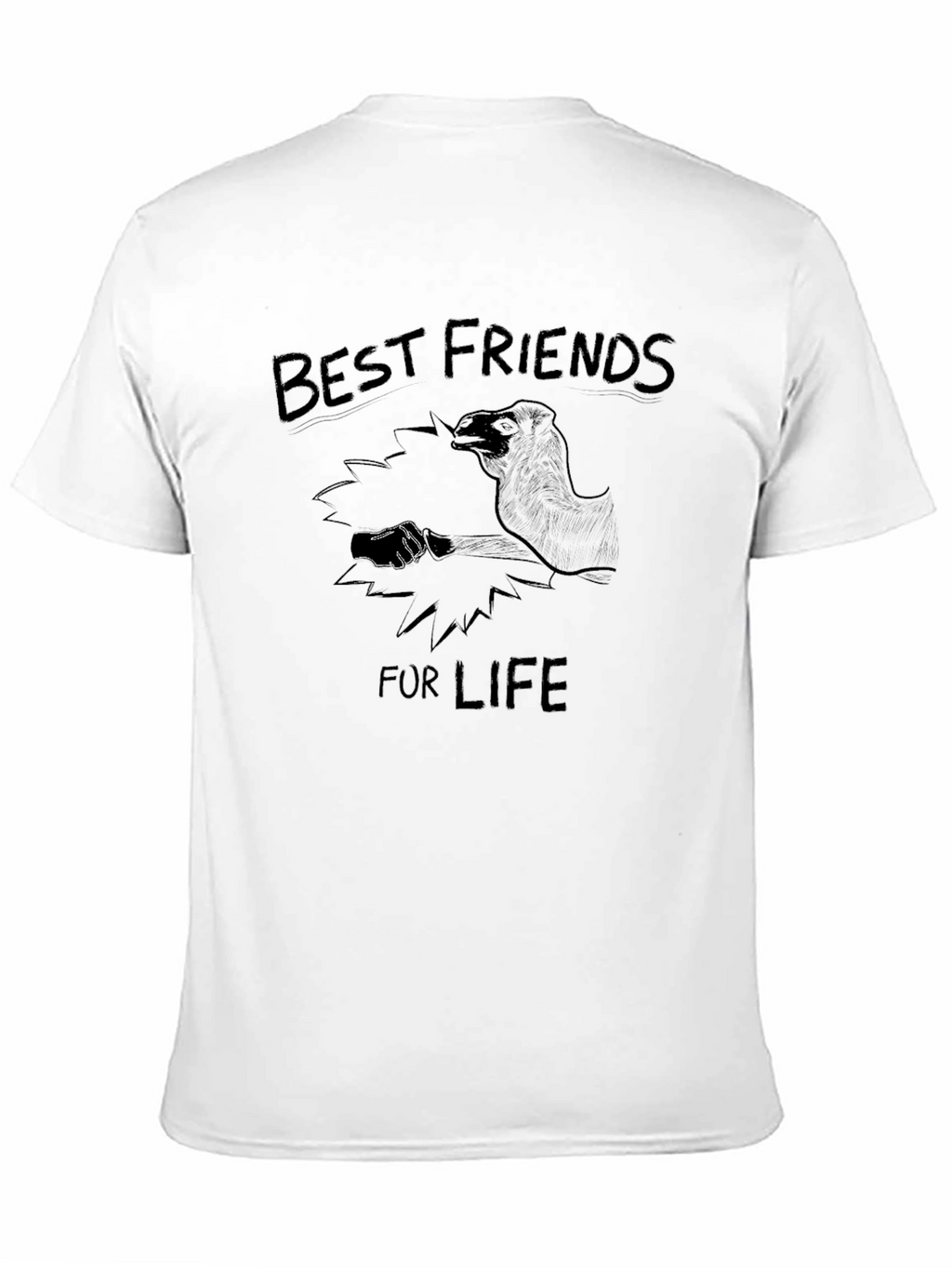 Best Friends For Life Black T-Shirt